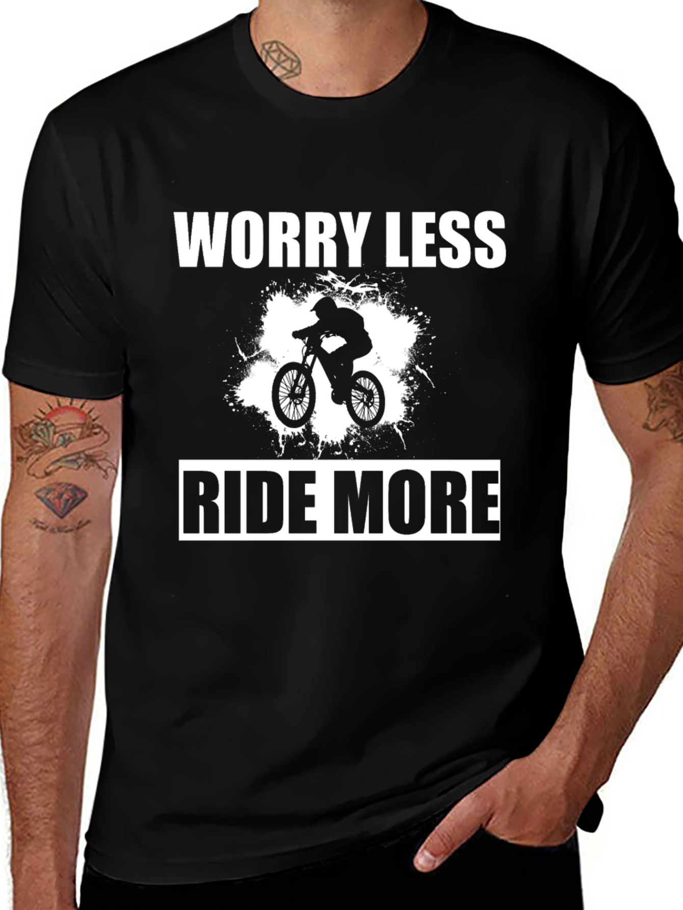 Variant 6 of Worry Less Ride More Graphic Tee