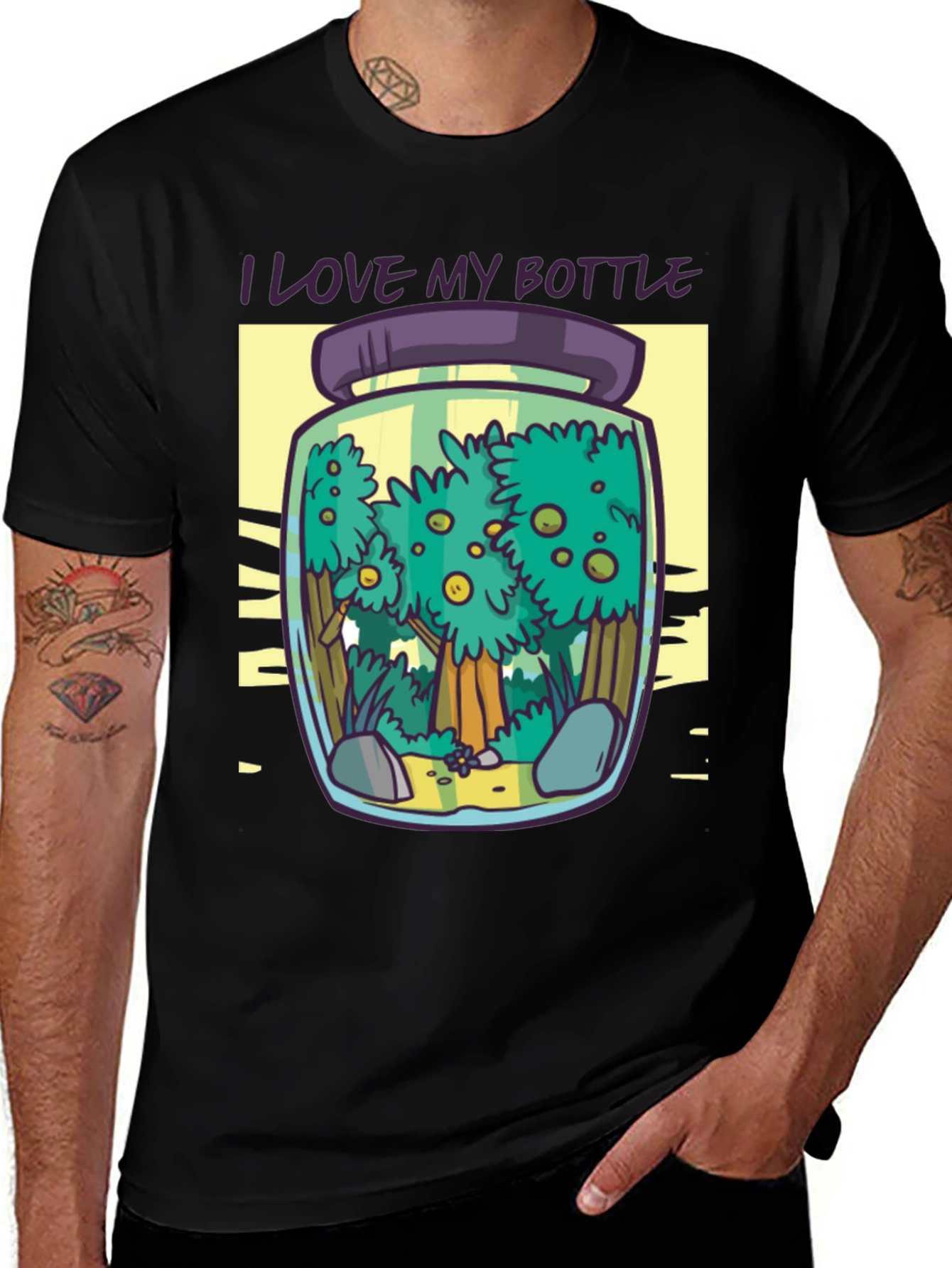 I Love My Bottle Graphic T-Shirt