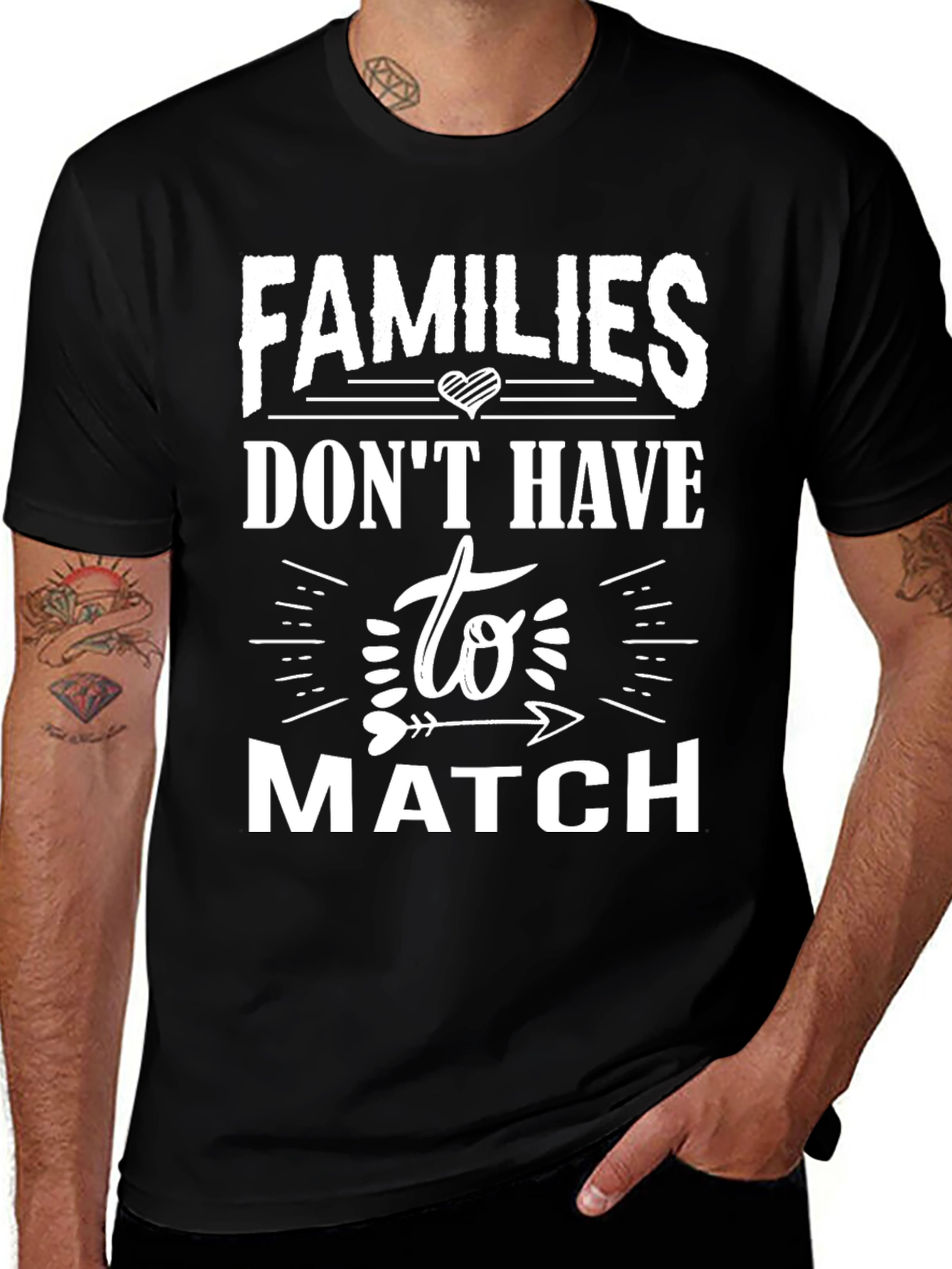 Black Families Don't Have to Match Graphic Tee main image