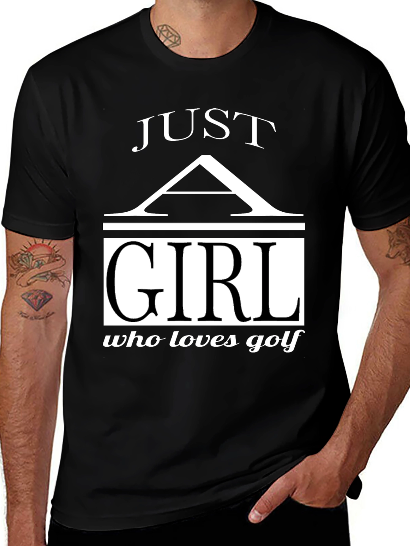 Variant 6 of Just a Girl Who Loves Golf T-Shirt