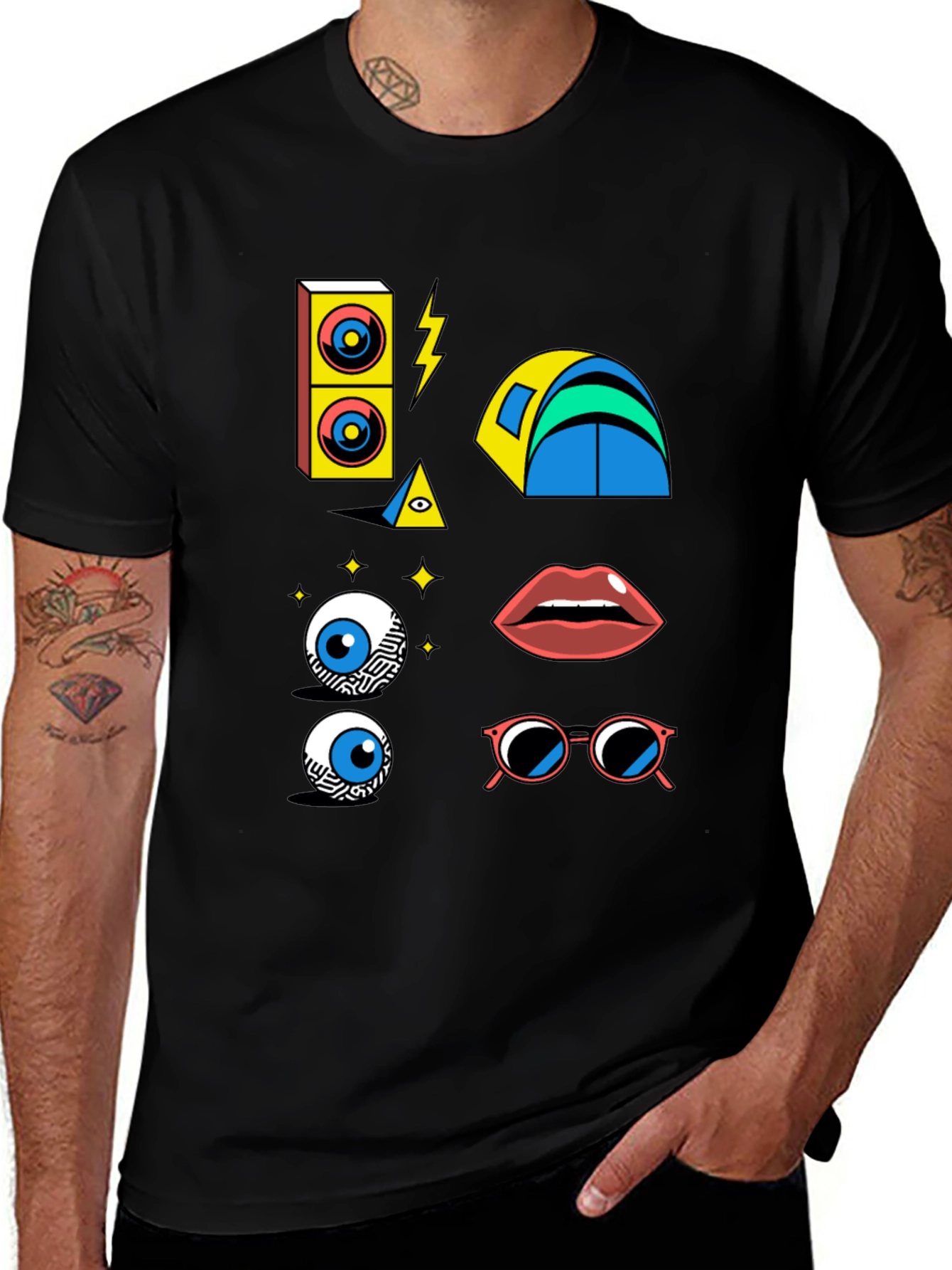 Variant 22 of Eclectic Graphic Print T-Shirt