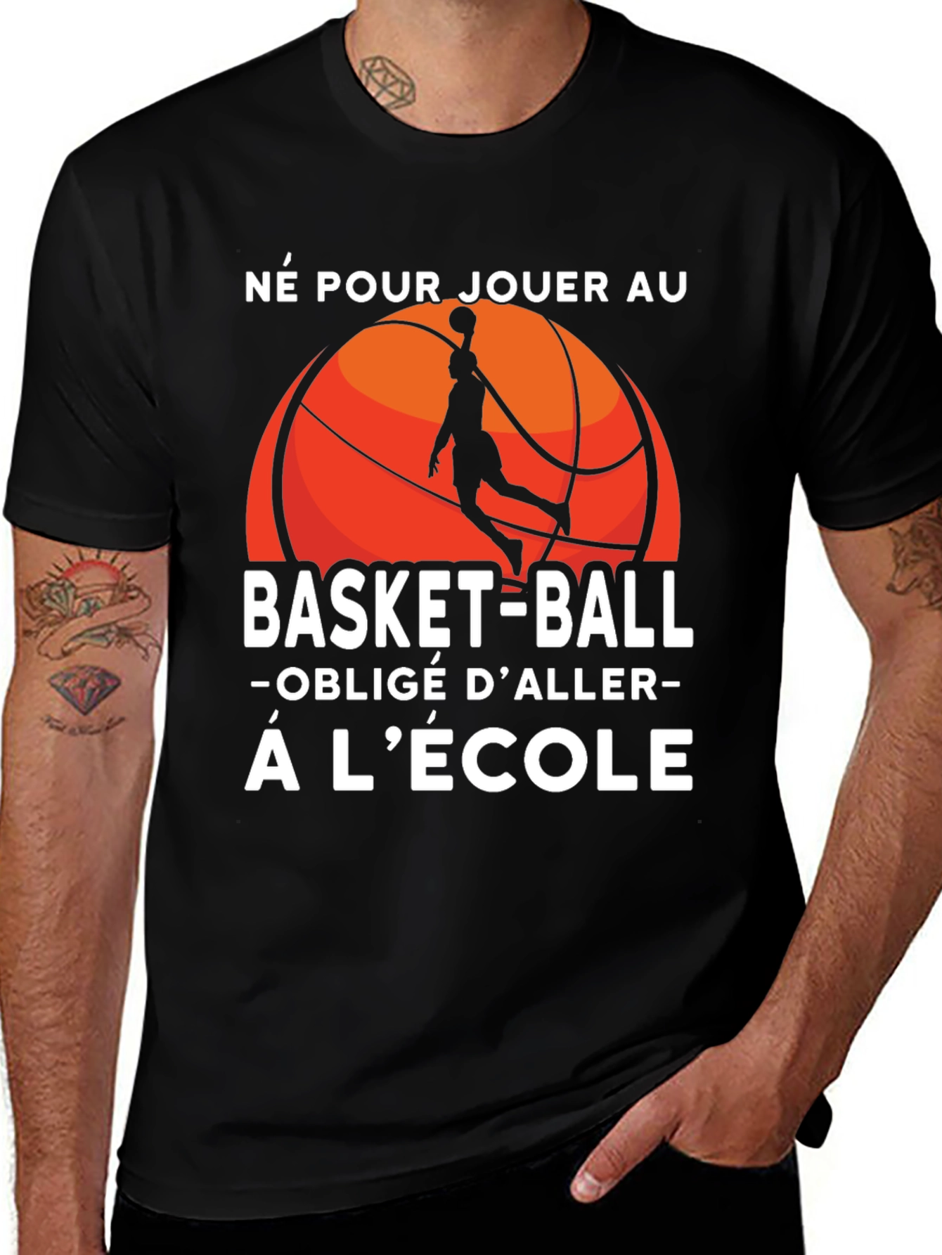 Variant 22 of Basketball T-Shirt: Born to Play