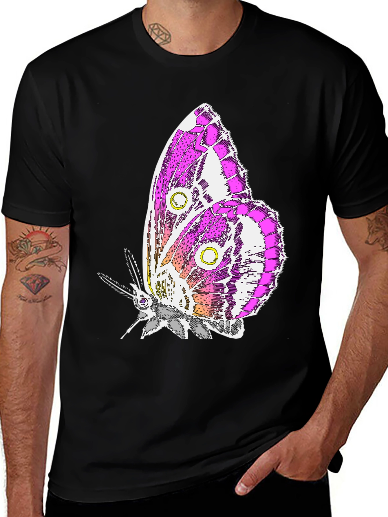 Variant 21 of Butterfly Graphic T-Shirt - Stylish Unisex Tee