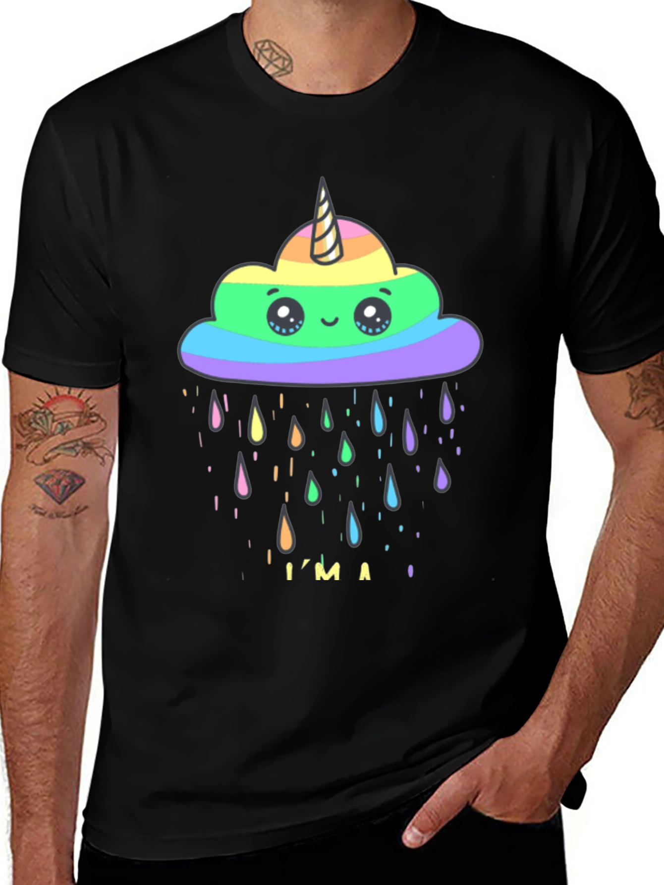Variant 27 of Rainbow Unicorn Cloud T-Shirt
