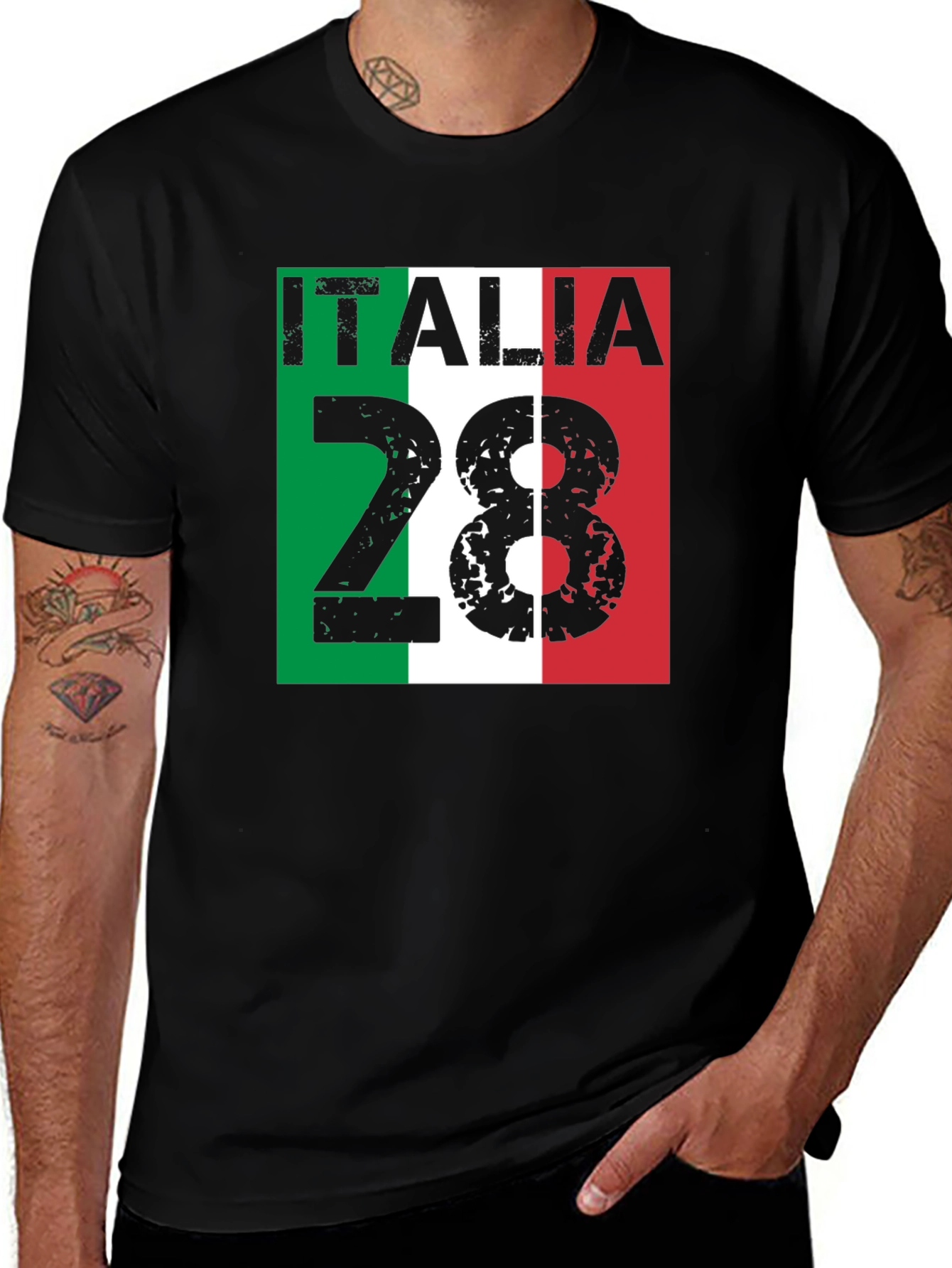 Italia 28 T-Shirt - Italian Flag Design