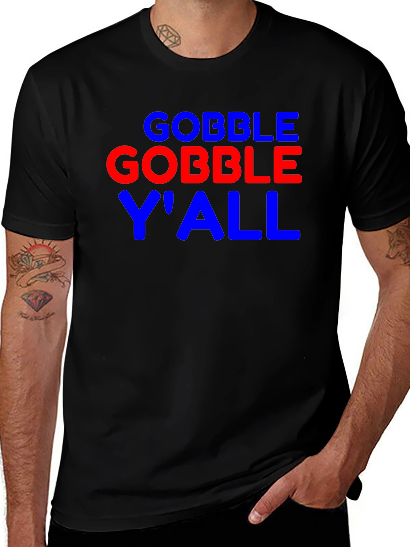 Variant 22 of Gobble Y'all Graphic T-Shirt