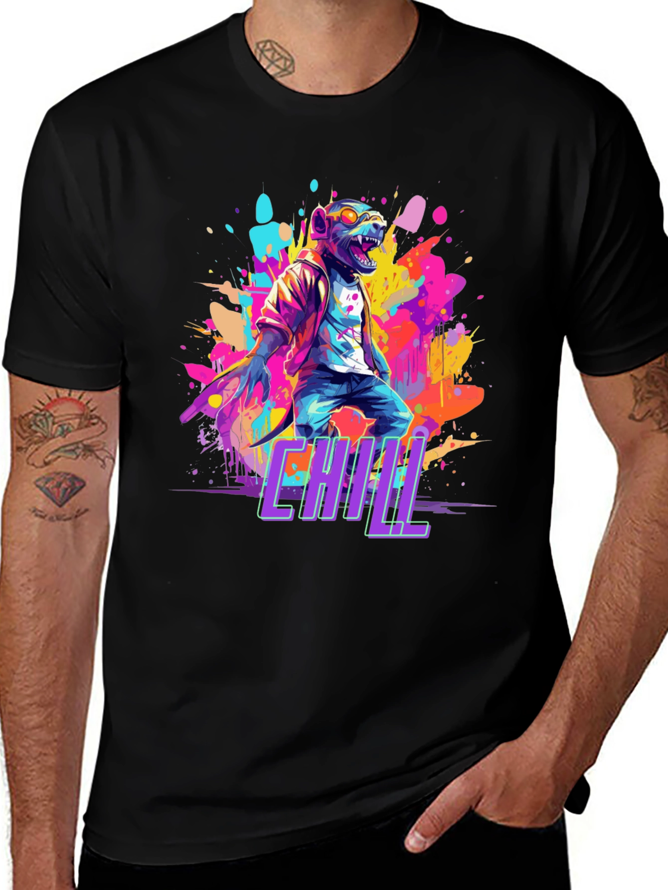 Variant 18 of Chill Rat Graphic T-Shirt - Cool Streetwear