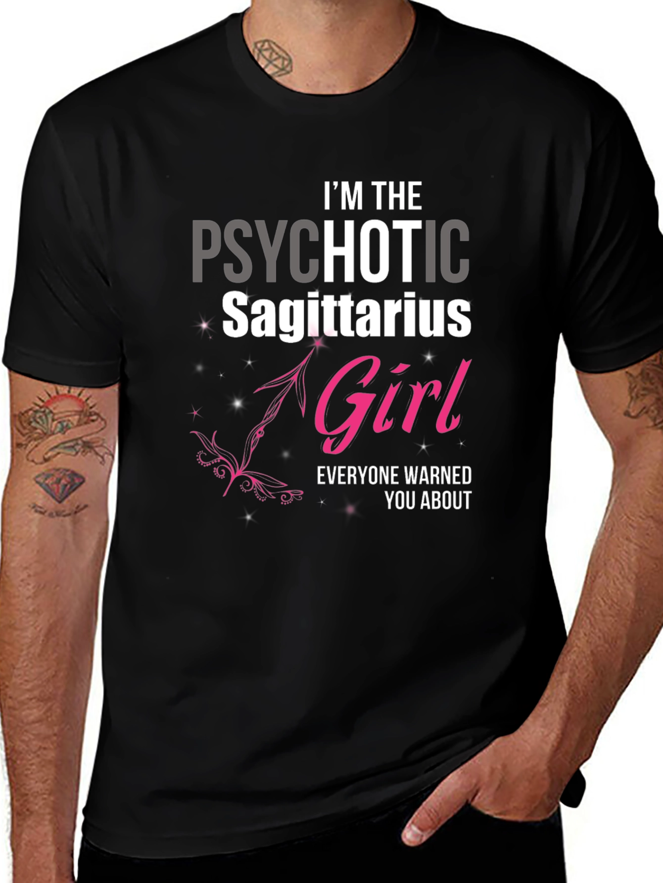 Variant 5 of Psychotic Sagittarius Girl T-Shirt