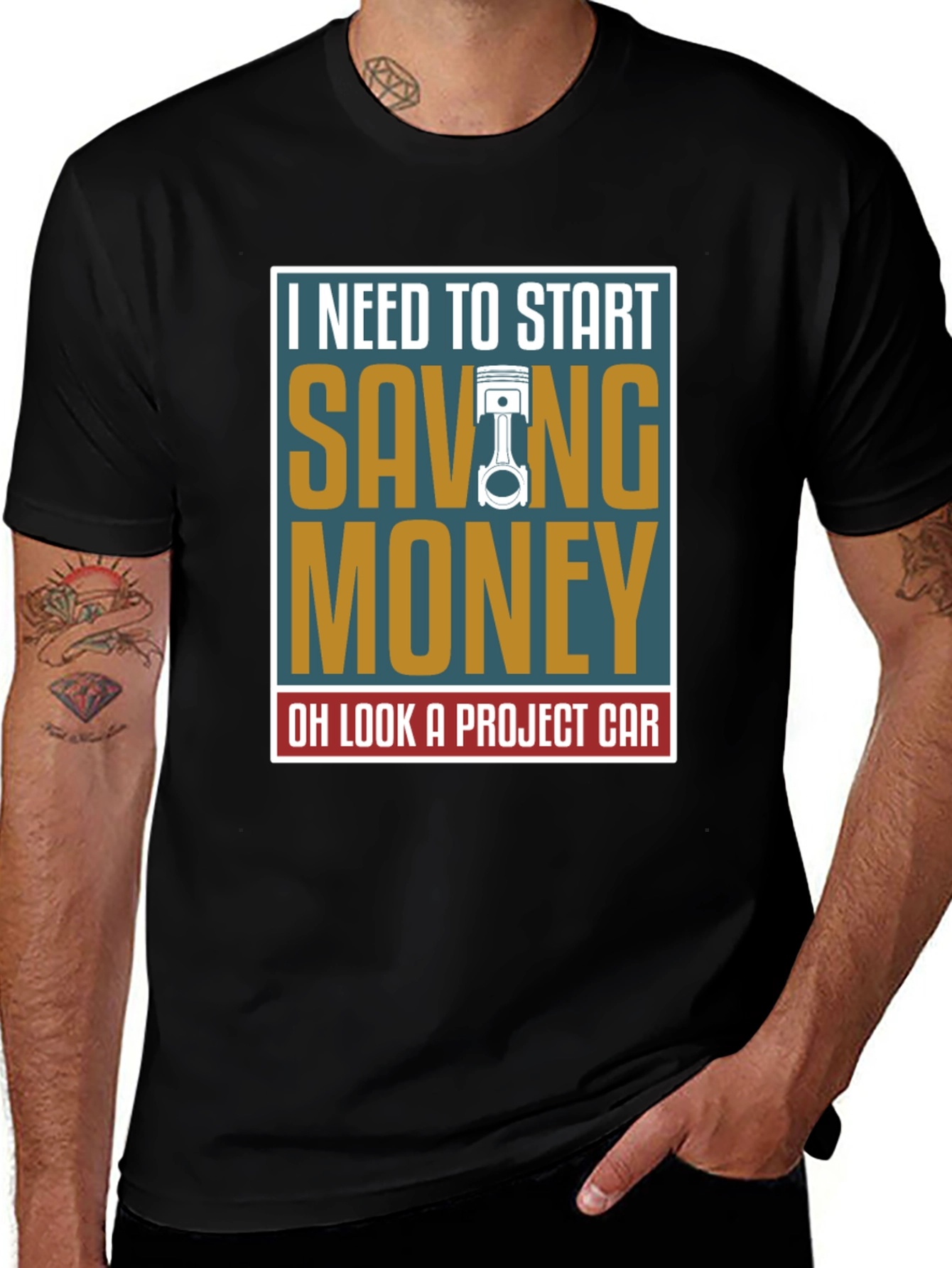 Variant 15 of Saving Money Project Car T-Shirt