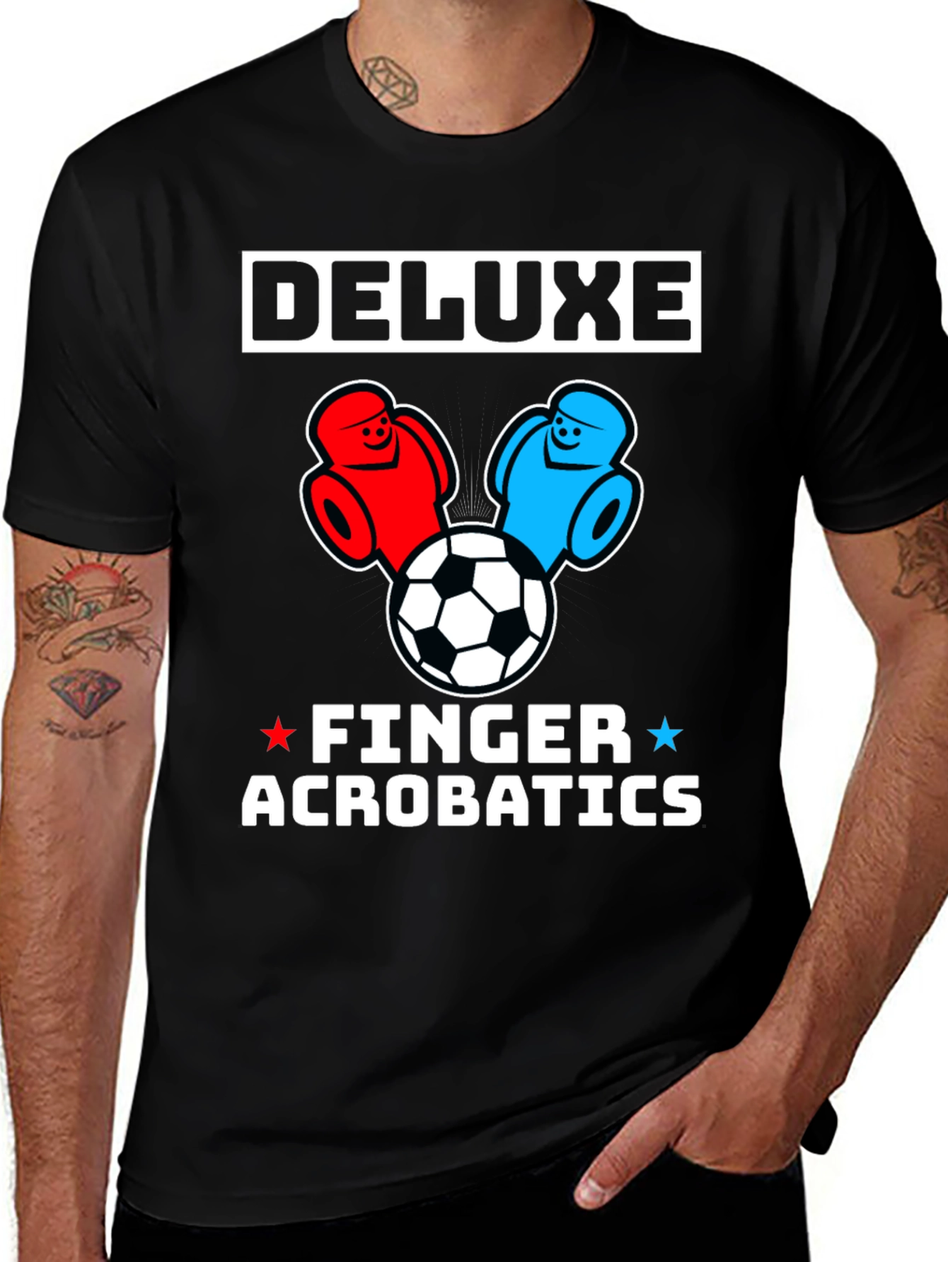 Variant 10 of Deluxe Finger Acrobatics T-Shirt - Black