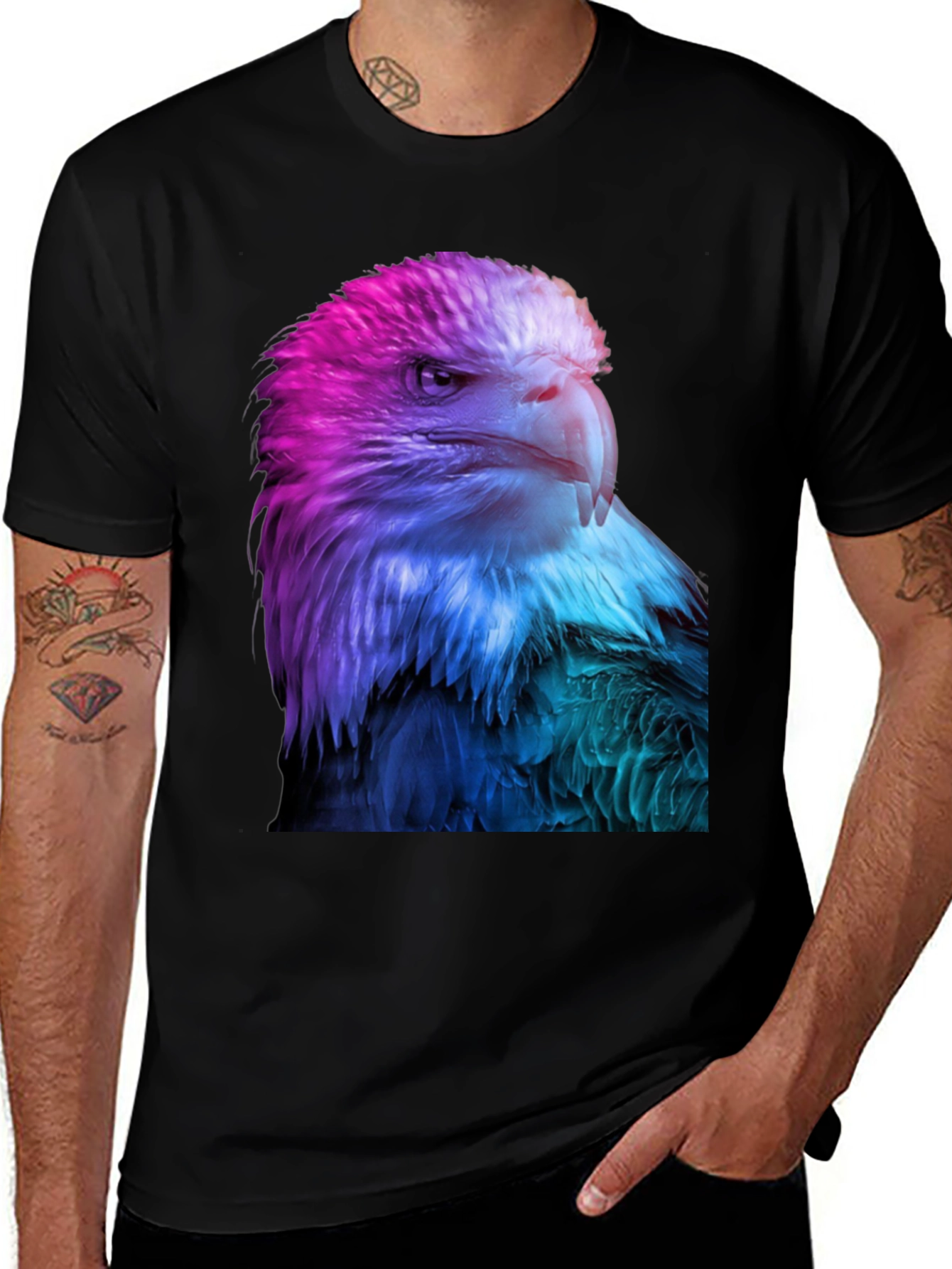 Variant 14 of Eagle Graphic T-Shirt - Bold Bird Design