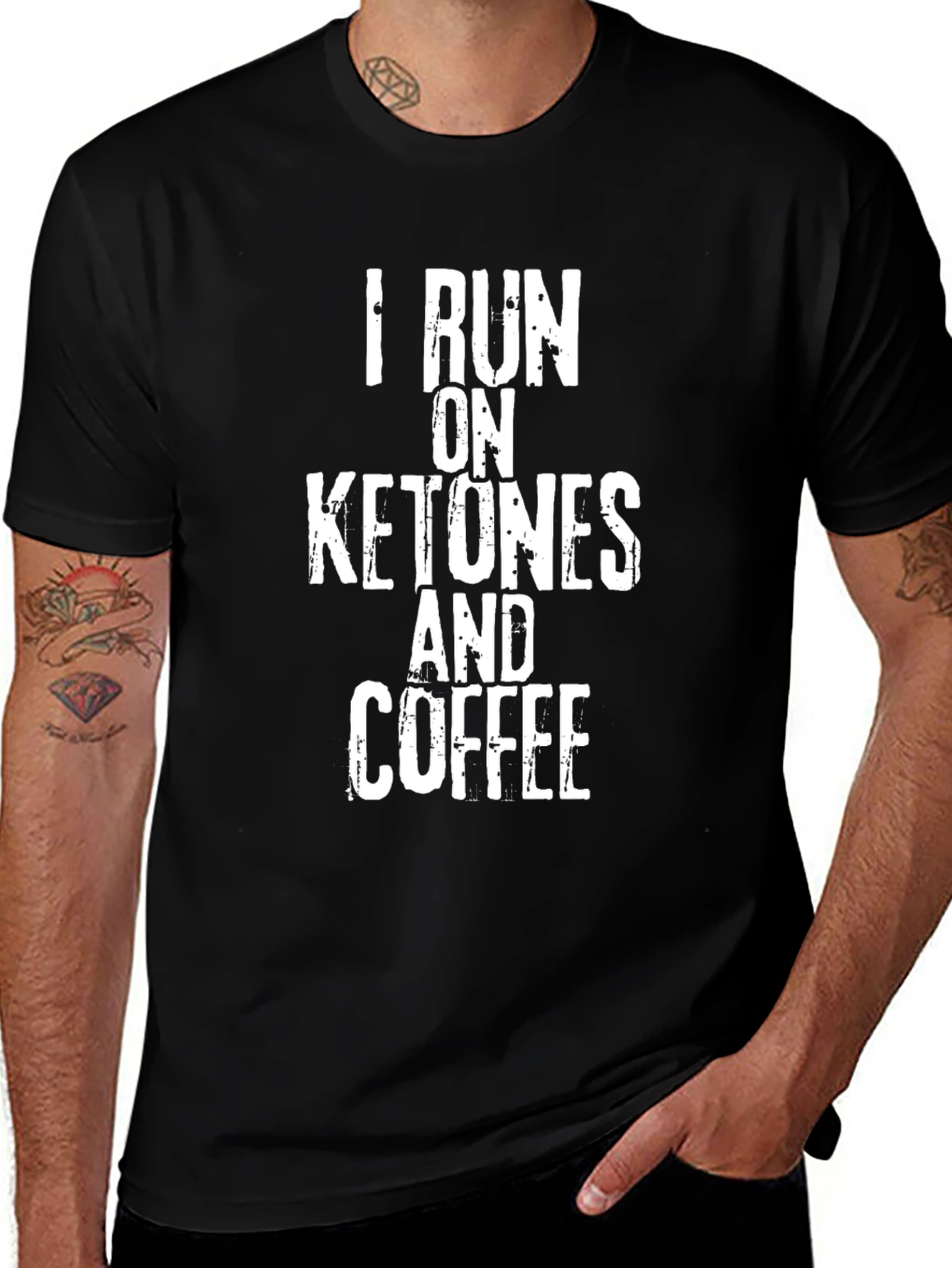 Variant 24 of I Run On Ketones and Coffee Graphic T-Shirt