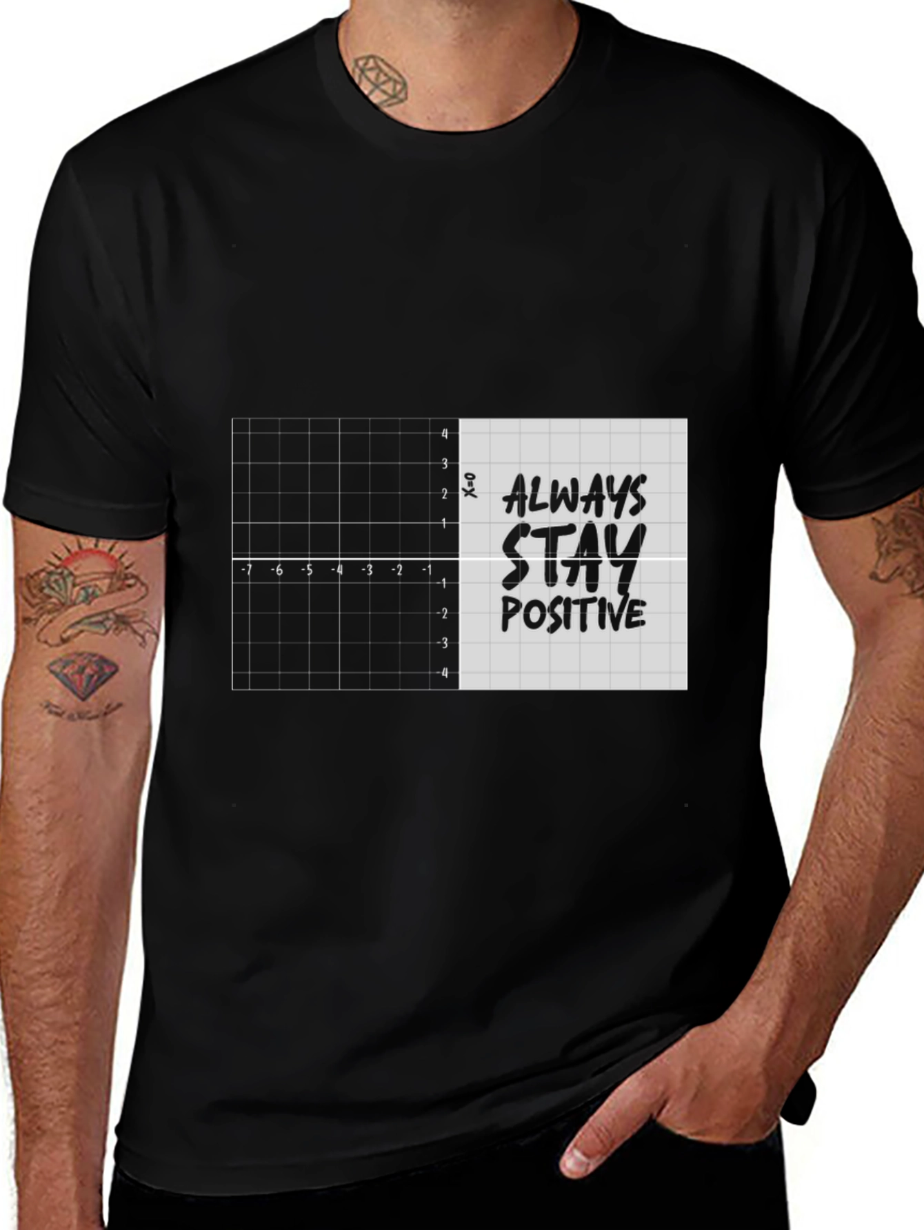 Variant 13 of Stay Positive Graph T-Shirt
