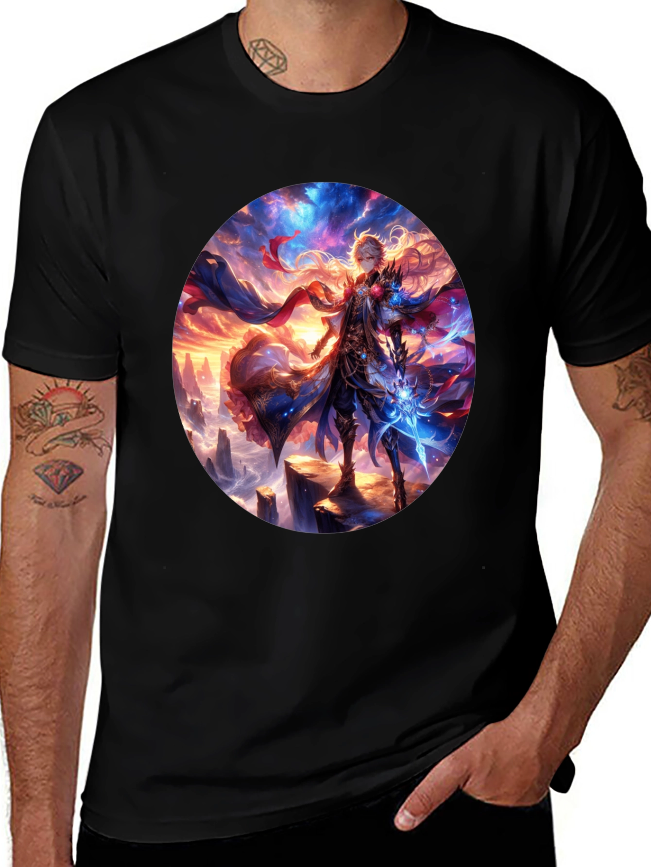 Variant 29 of Anime Fantasy Warrior Graphic Tee - Premium Comfort