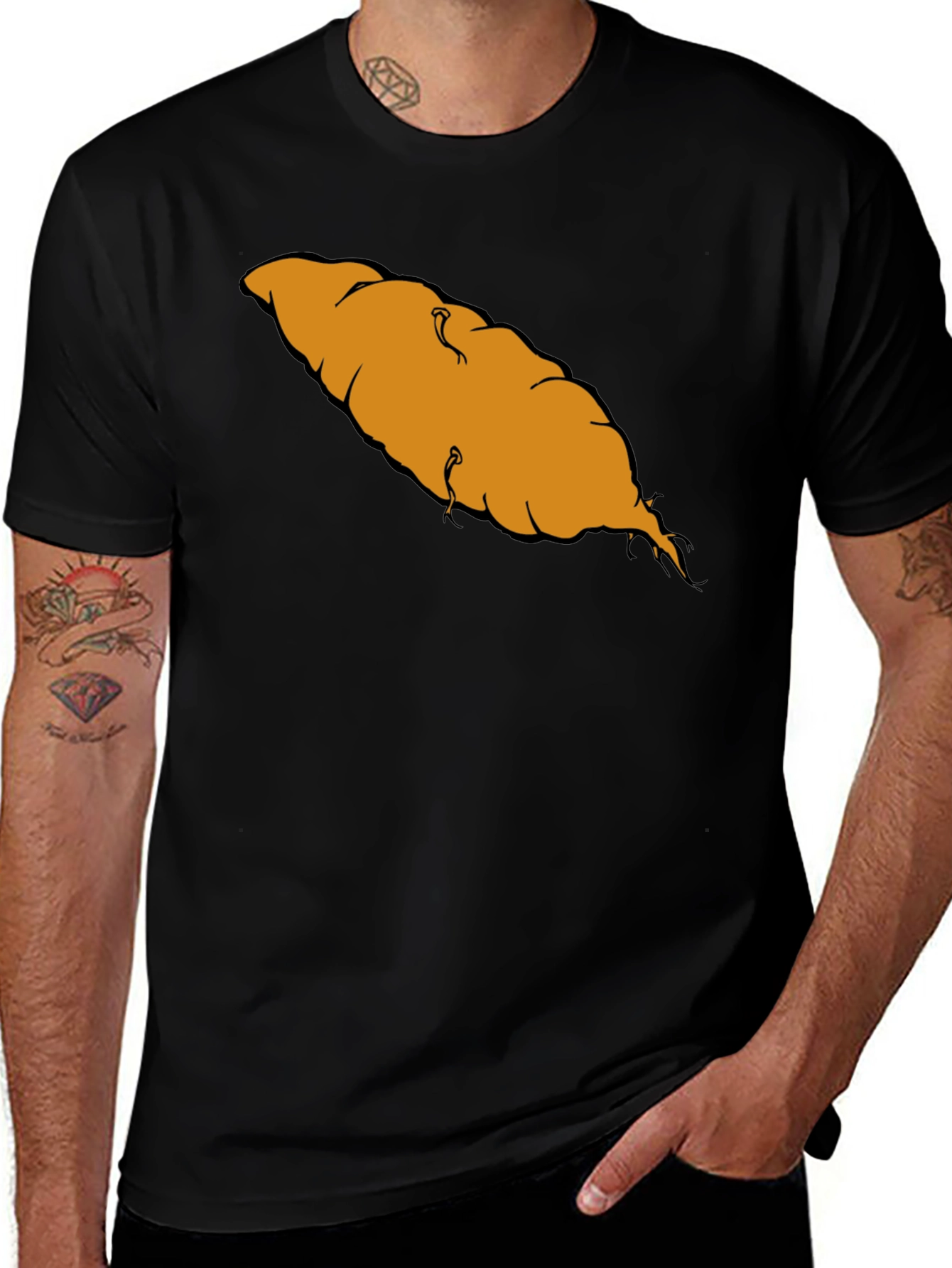 Variant 17 of Funny Sweet Potato T-Shirt - Black