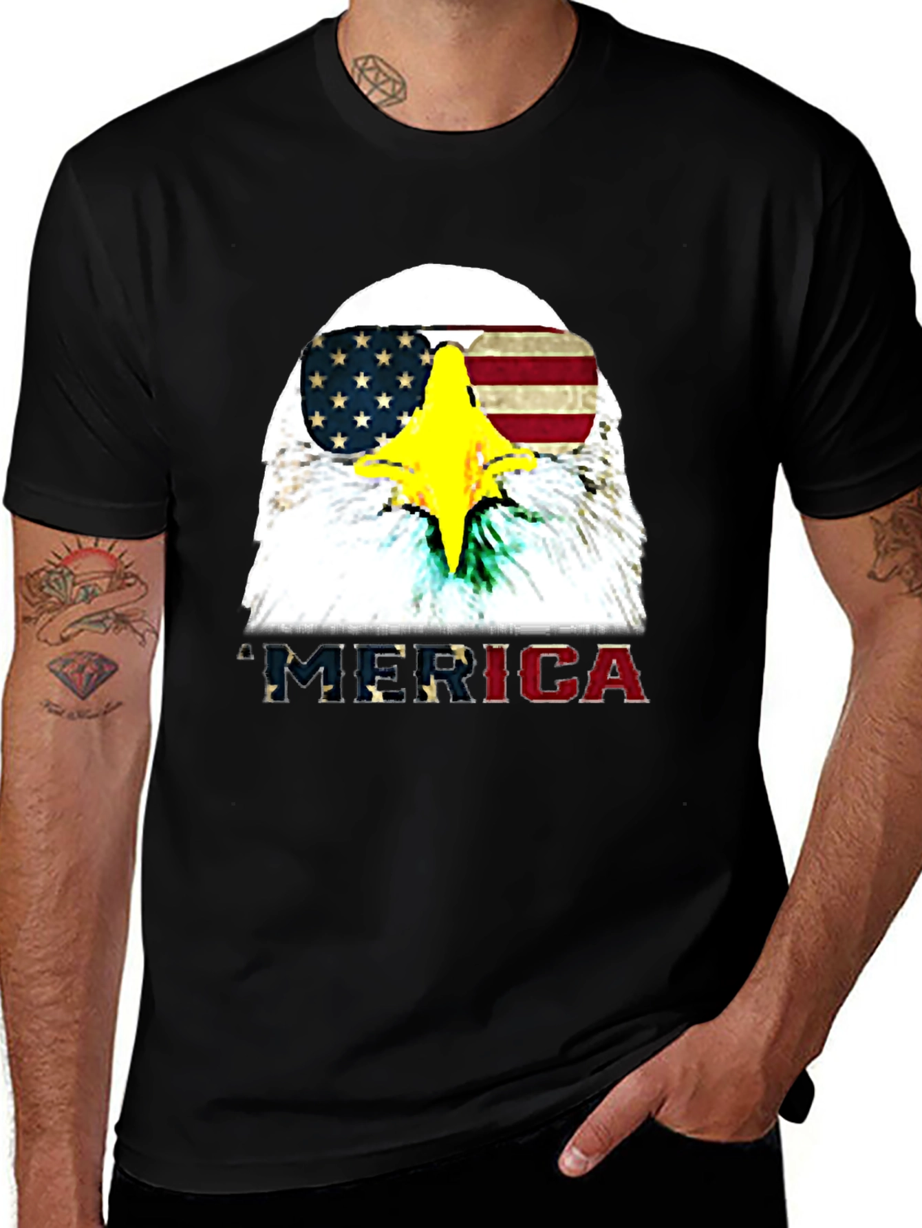 Variant 16 of Patriotic Eagle Graphic T-Shirt