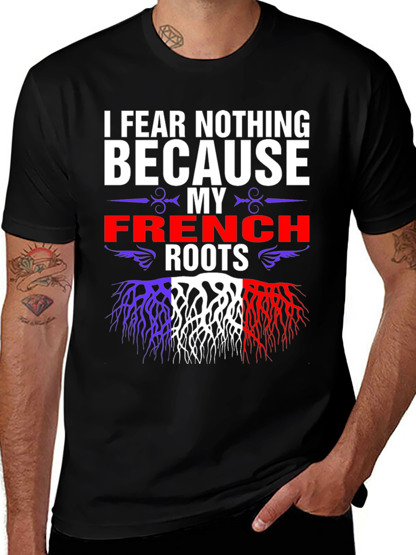 Variant 18 of I Fear Nothing French Roots Tee