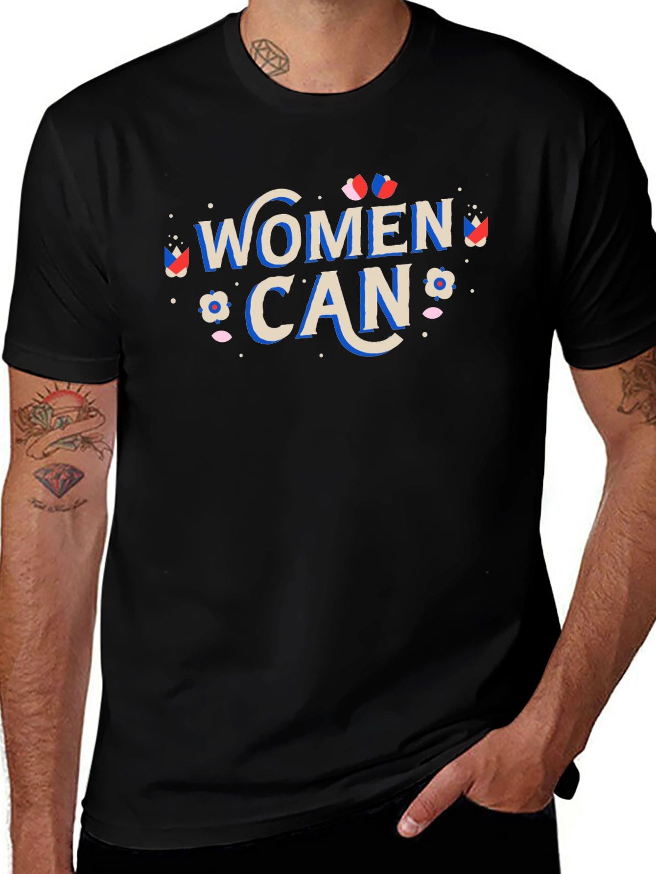 Variant 15 of Women Can Graphic Tee - Empowering Statement Shirt