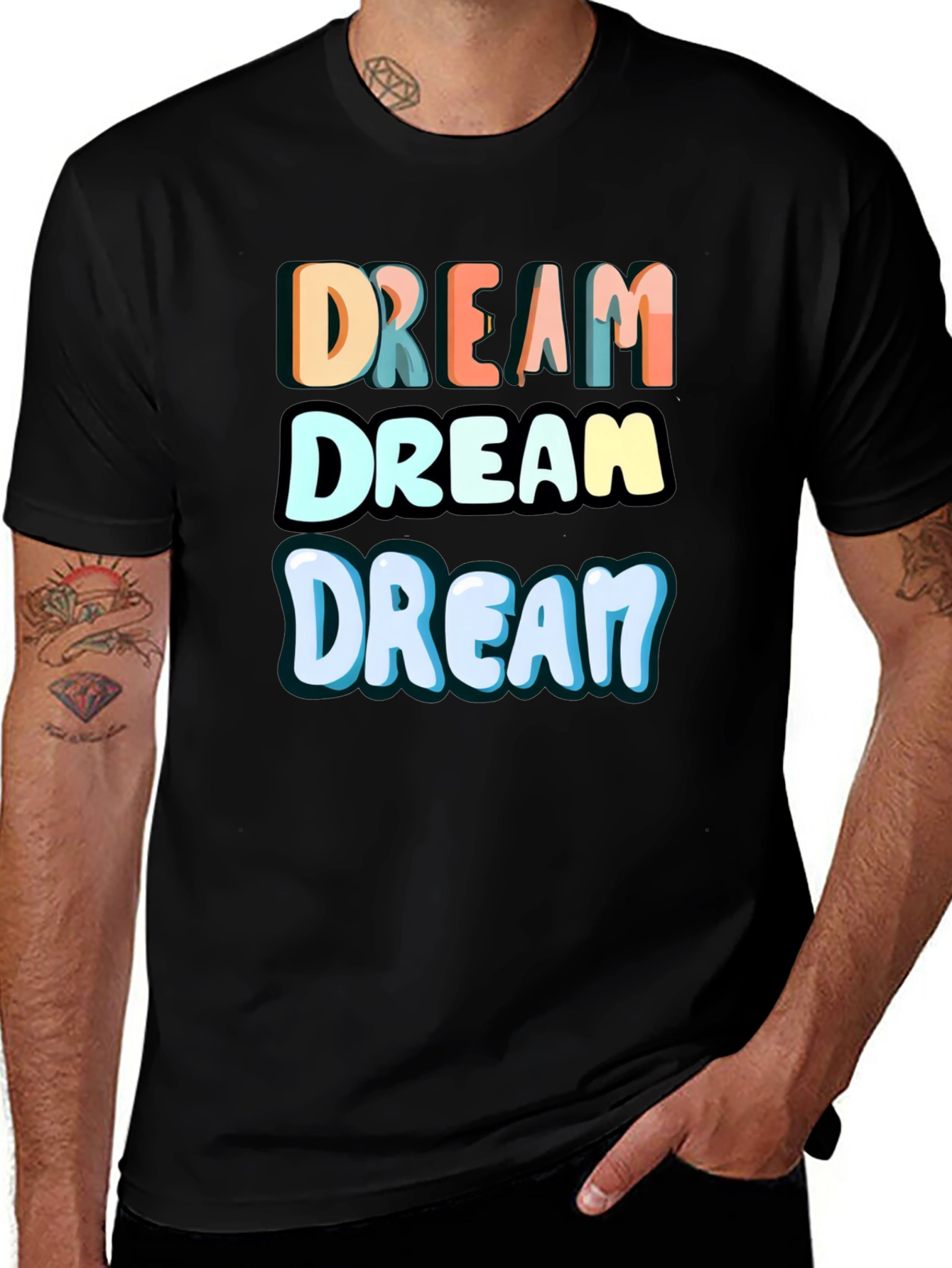 Variant 9 of Dream Graphic T-Shirt - Casual Cotton Tee