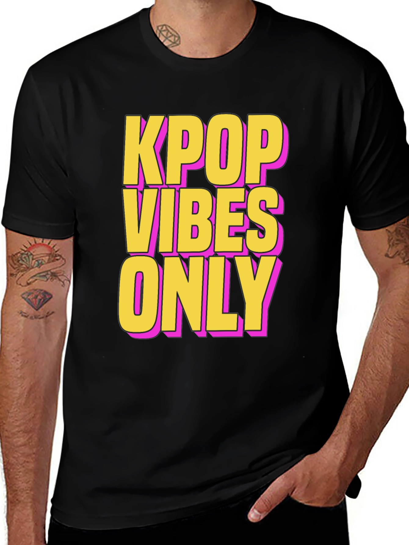 KPOP Vibes Only T-Shirt - Trendy Music Lover Tee