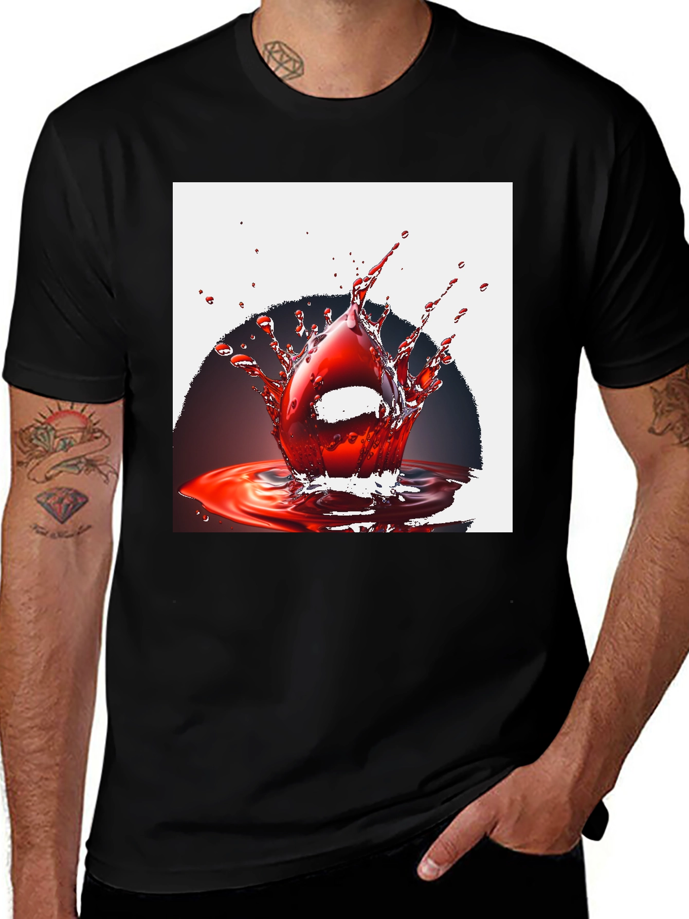 Variant 22 of Splash Art T-Shirt - Bold Statement Tee