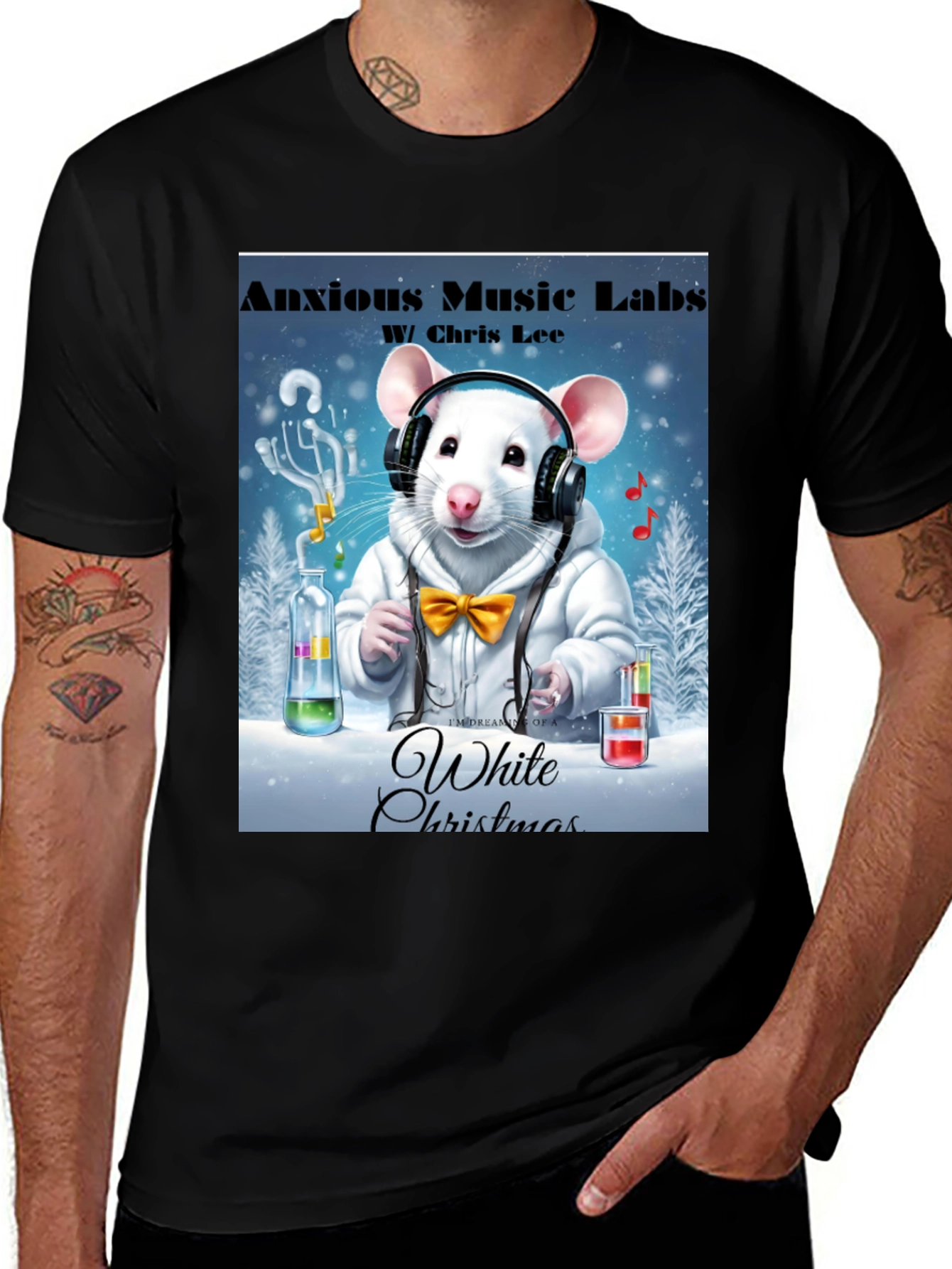 Variant 5 of Anxious Music Labs Christmas T-Shirt