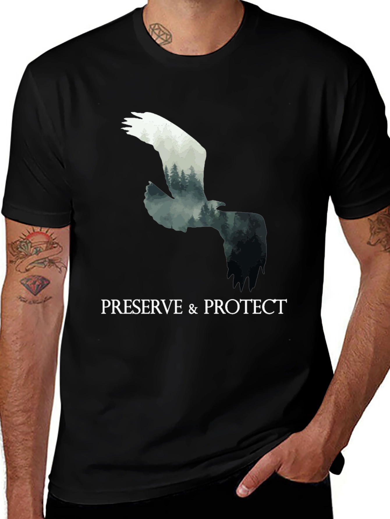 Variant 14 of Preserve & Protect Eagle Graphic T-Shirt