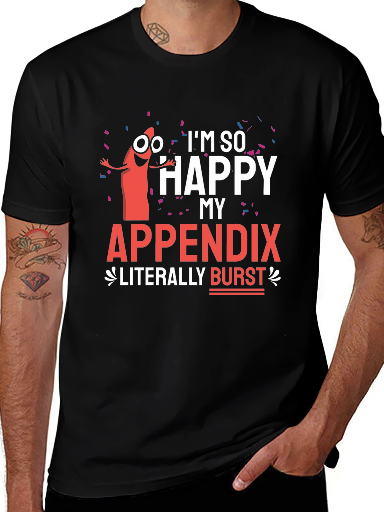 Variant 14 of Funny Appendicitis Burst T-Shirt