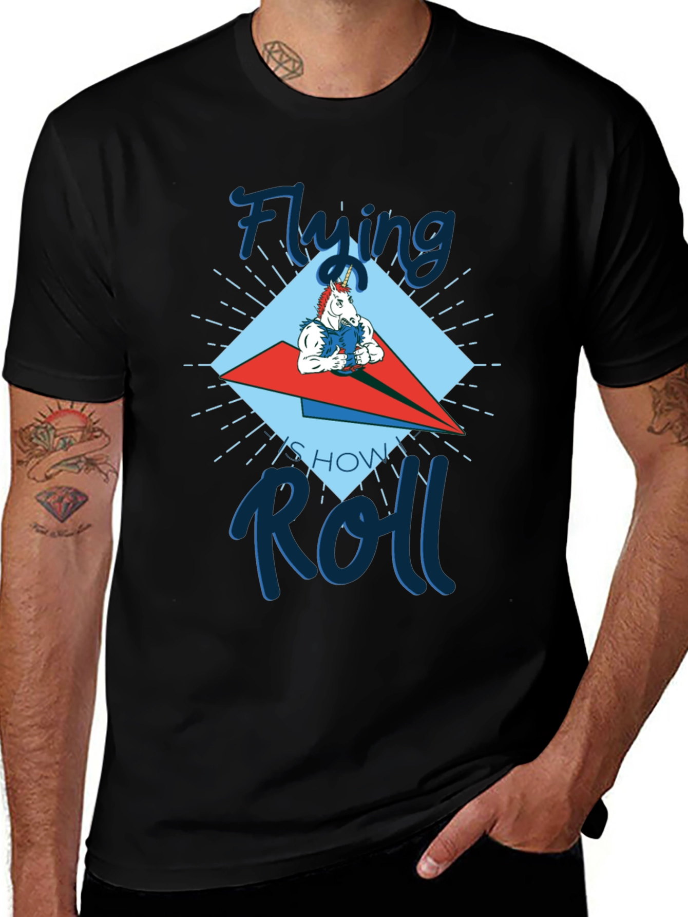 Variant 5 of Flying Show Roll T-Shirt