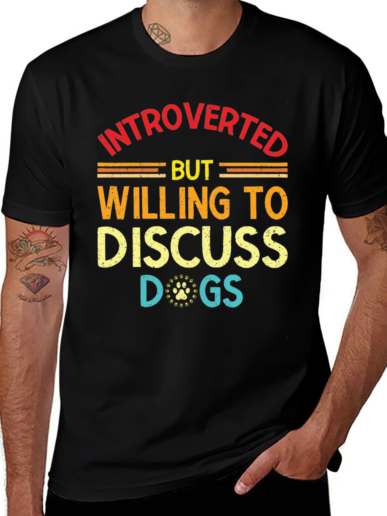 Variant 22 of Introverted But Willing to Discuss Dogs T-Shirt