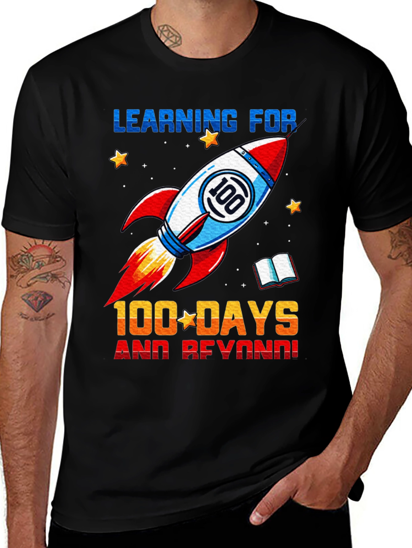 Variant 11 of 100 Days and Beyond Rocket T-Shirt