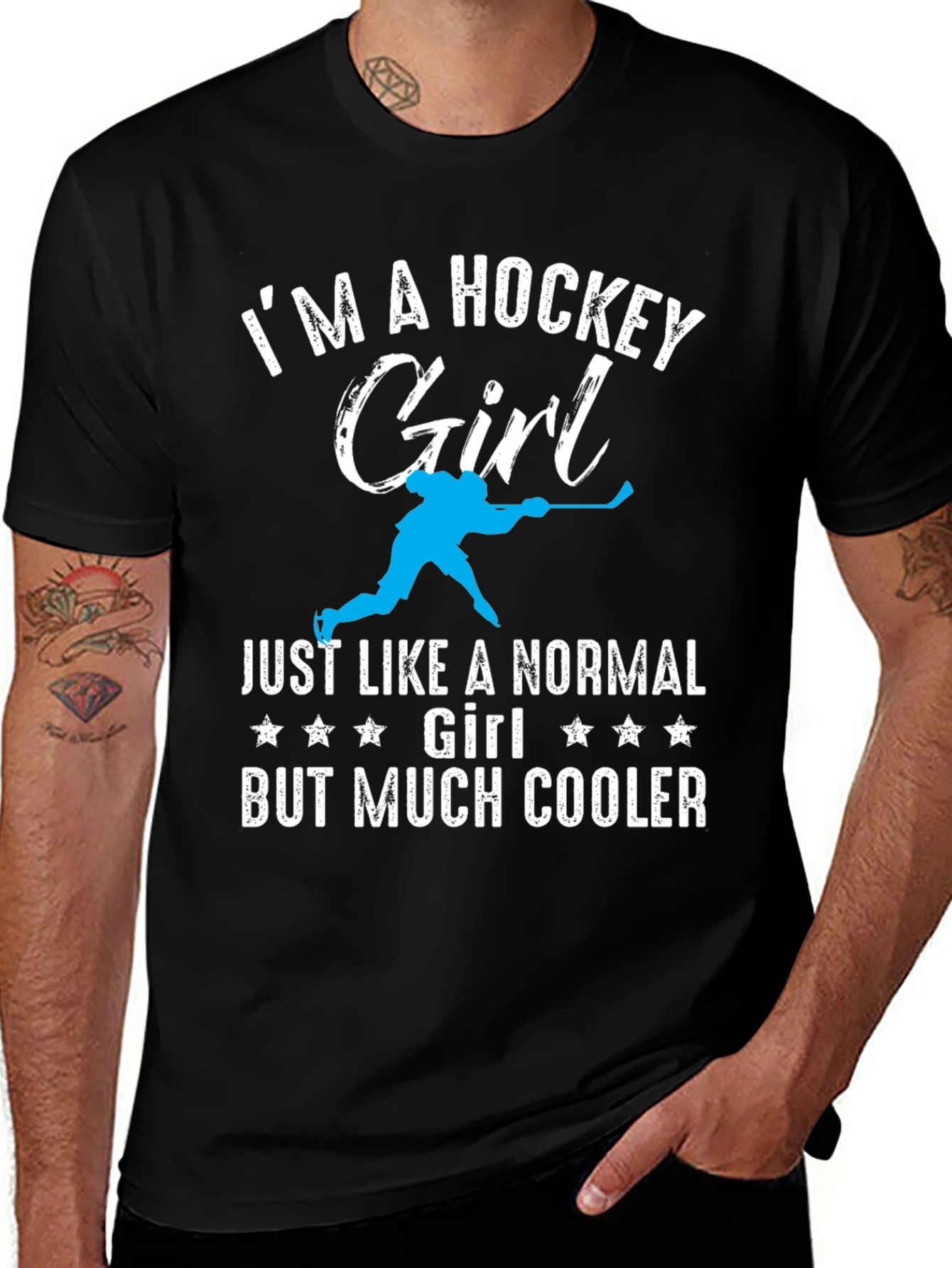 Variant 25 of Hockey Girl T-Shirt - Cool & Unique