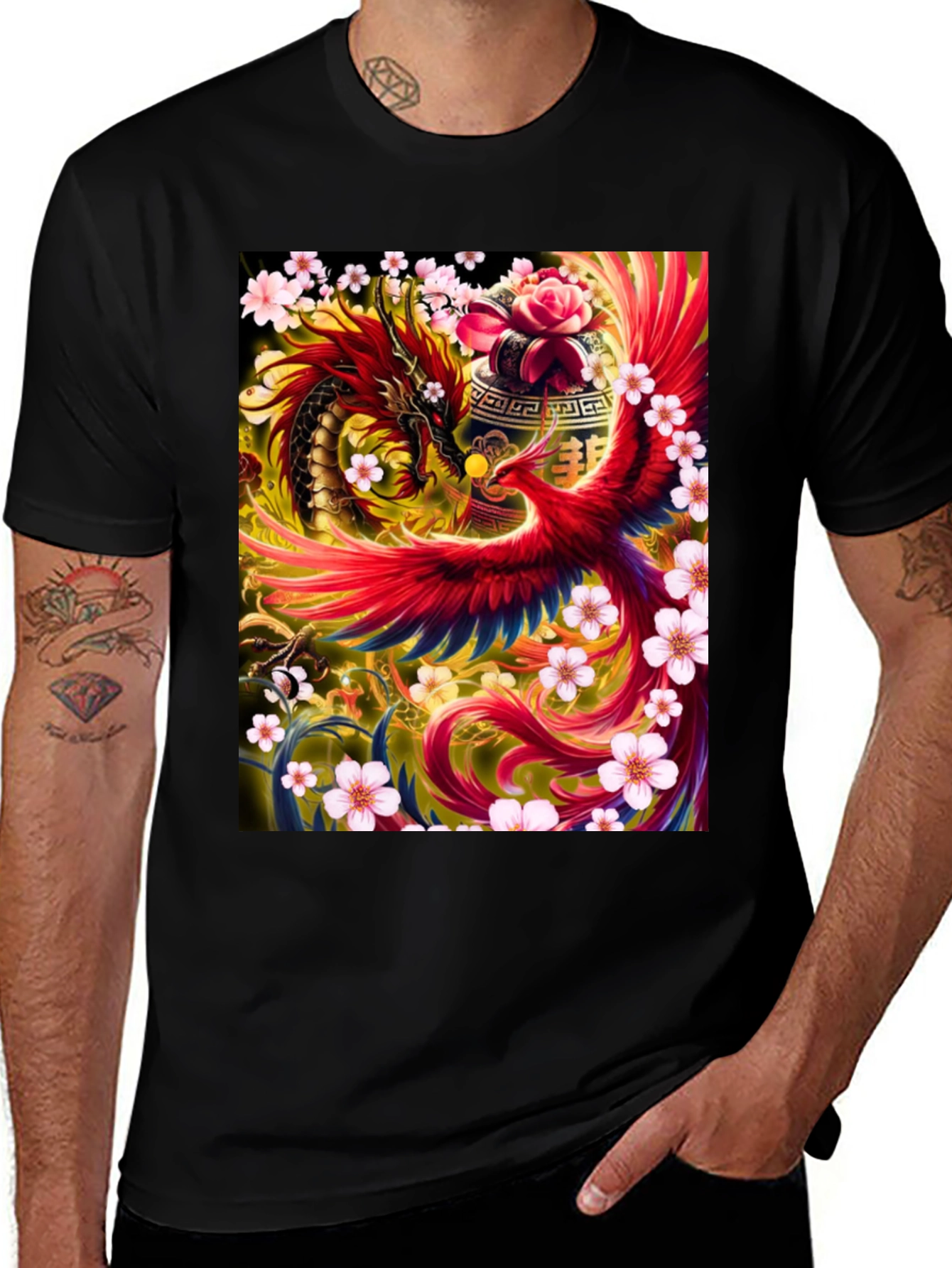 Variant 19 of Dragon & Phoenix Graphic Tee
