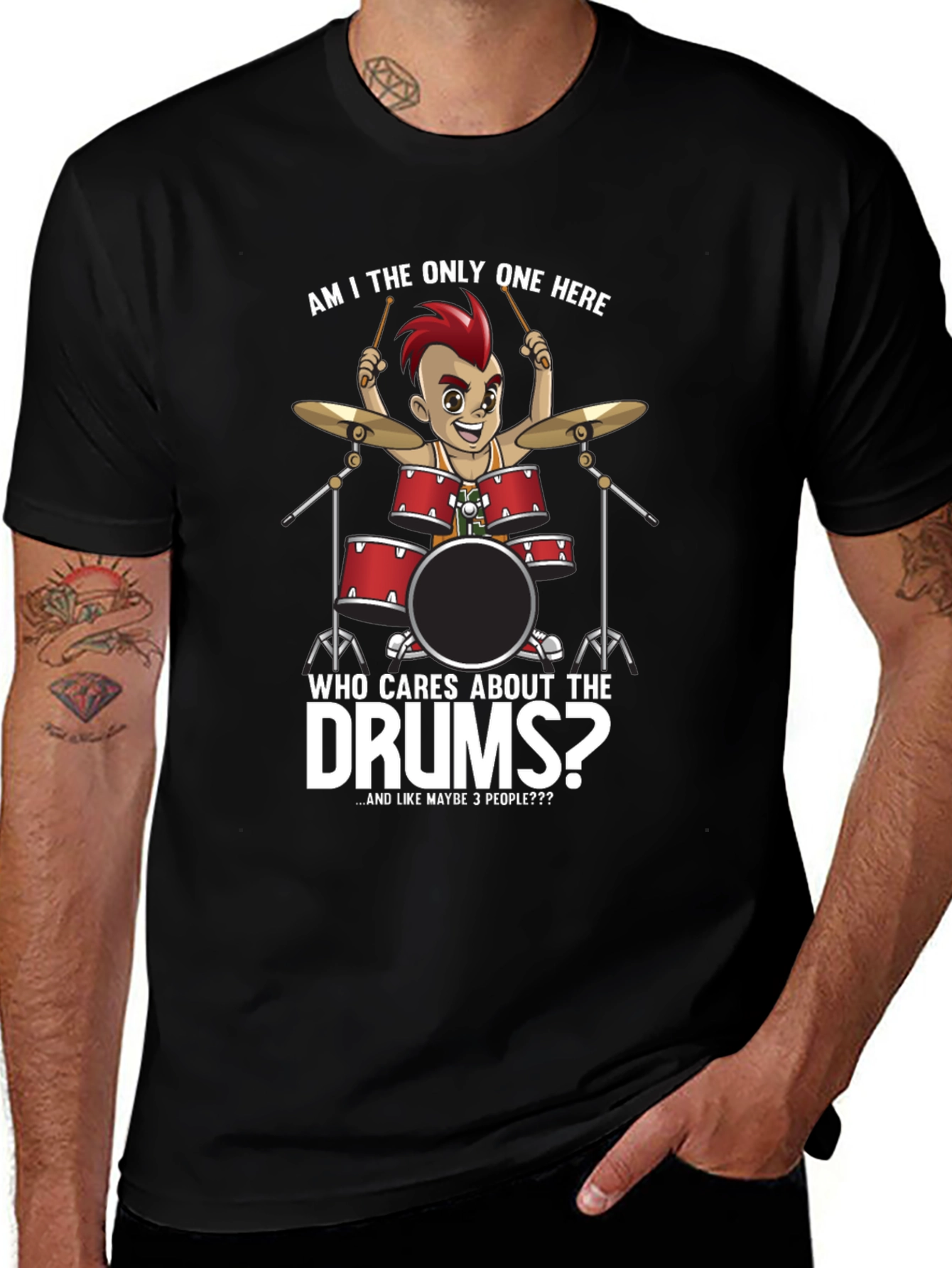 Variant 23 of Drummer Cartoon Graphic T-Shirt