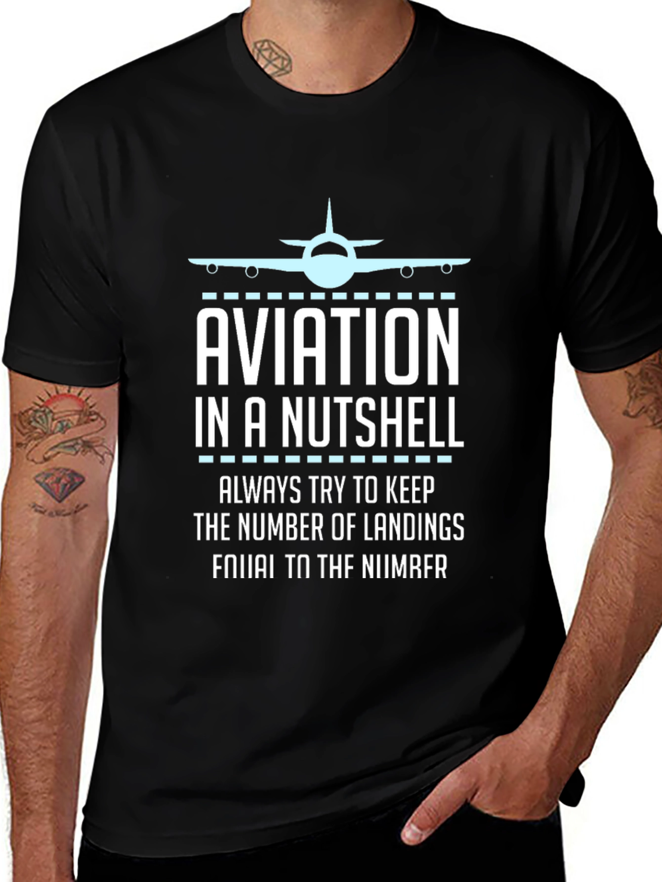 Variant 22 of Aviation In a Nutshell T-Shirt