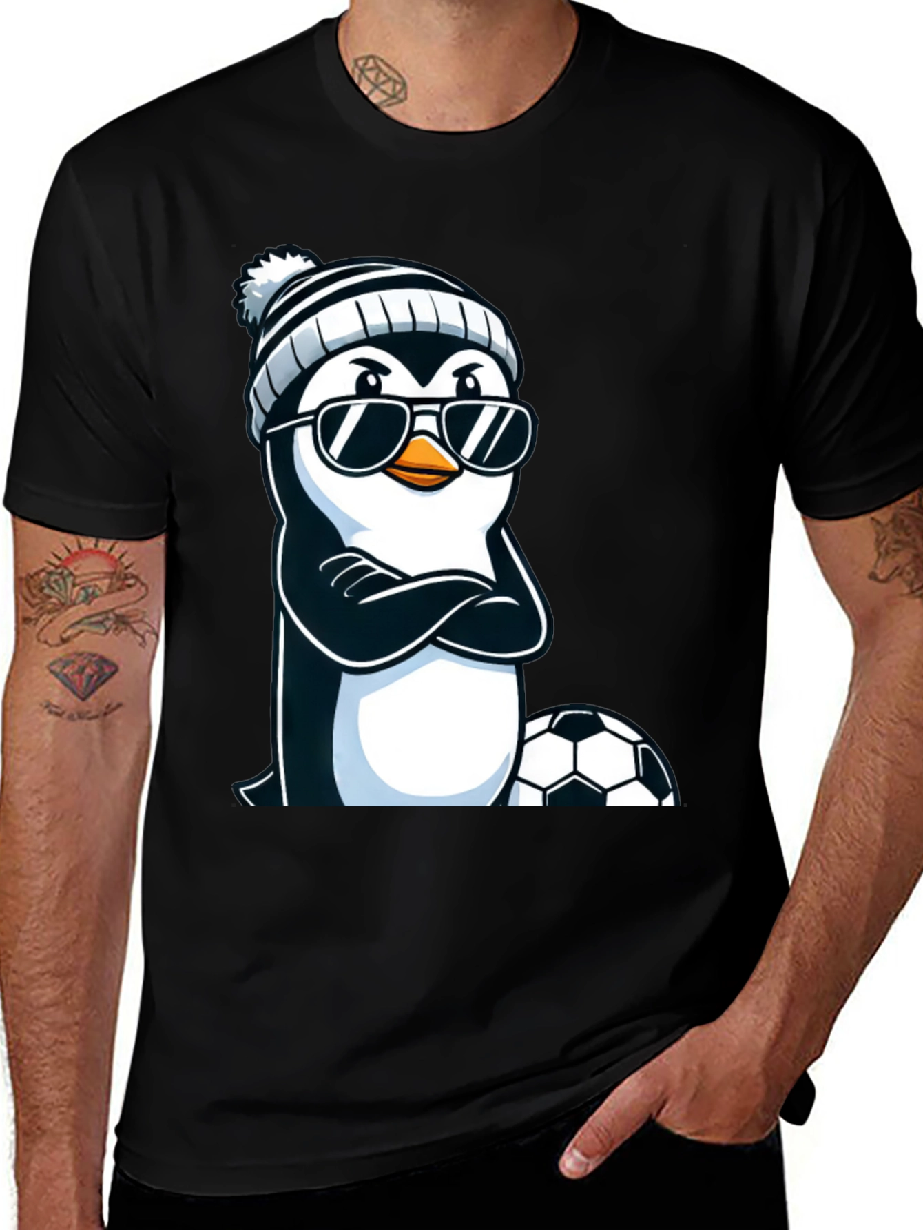Variant 12 of Cool Penguin Soccer T-Shirt