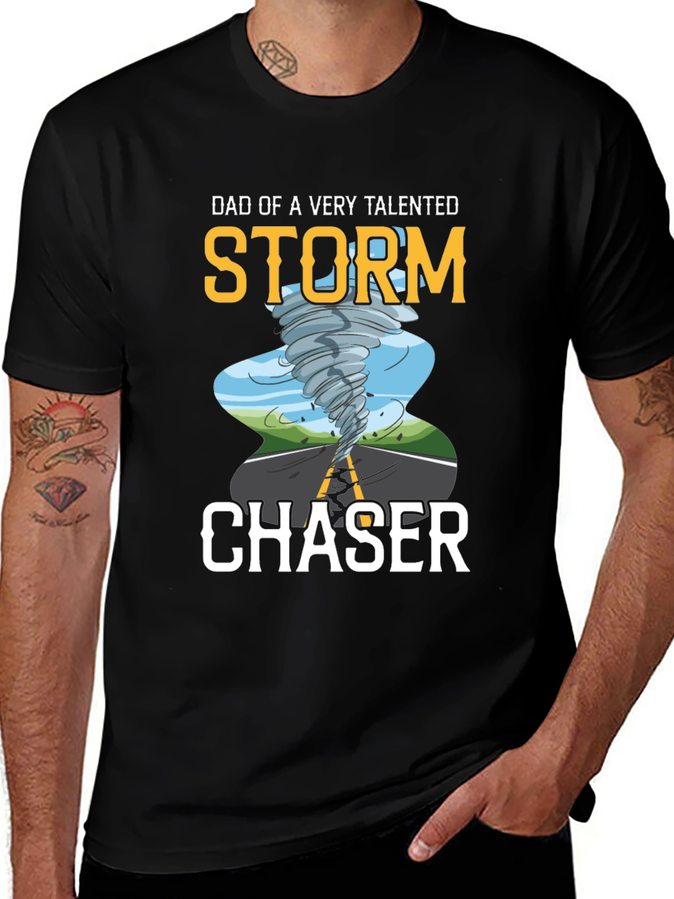 Variant 16 of Storm Chaser Dad Graphic T-Shirt