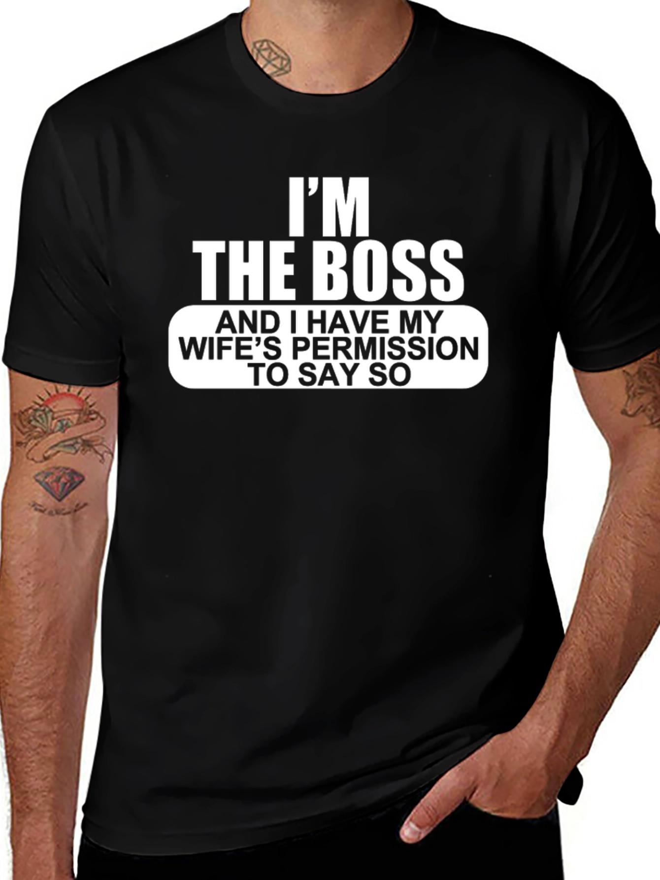 Variant 26 of I'm The Boss Funny Graphic T-Shirt