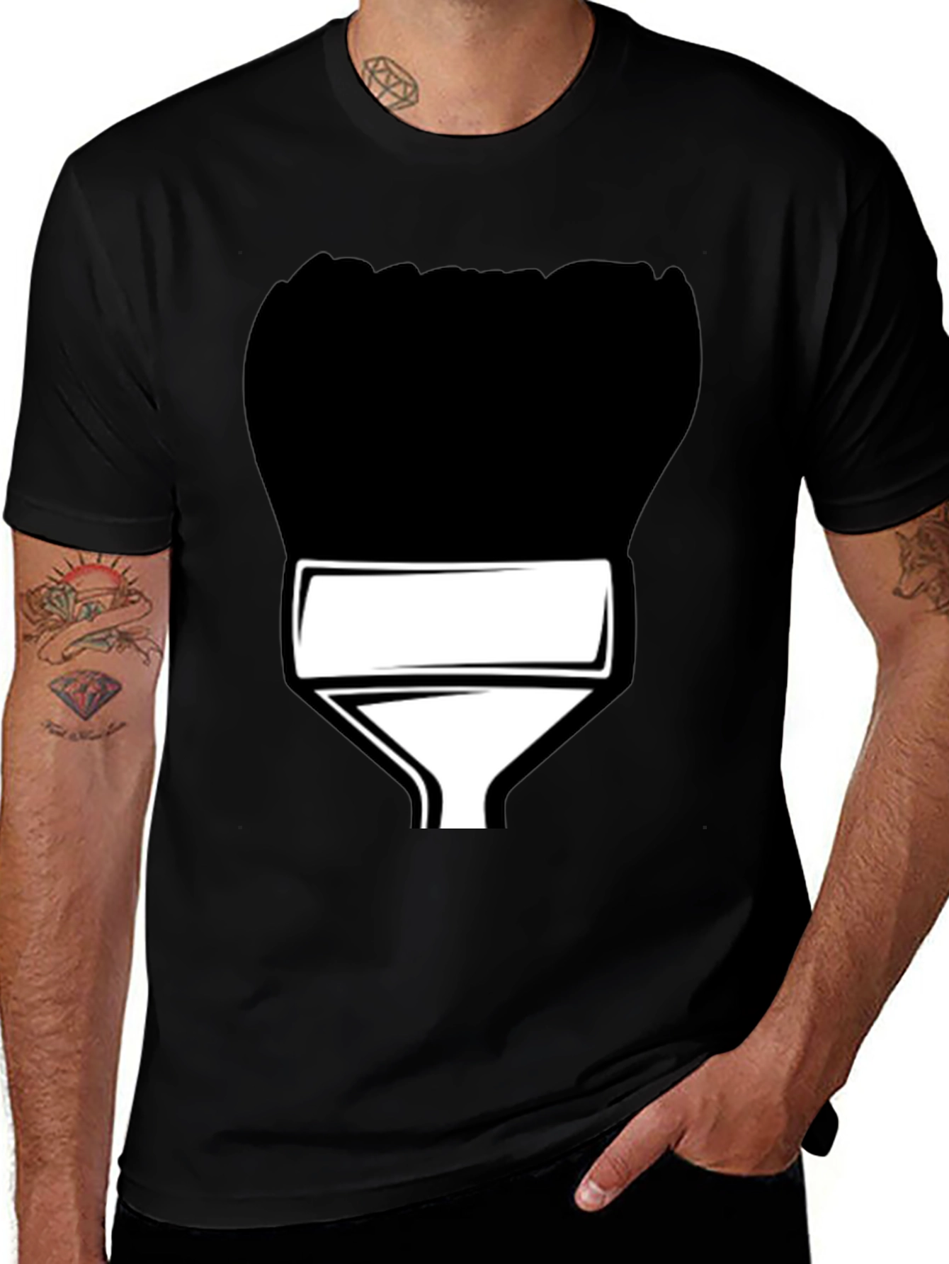 Variant 30 of Paint Brush Graphic T-Shirt