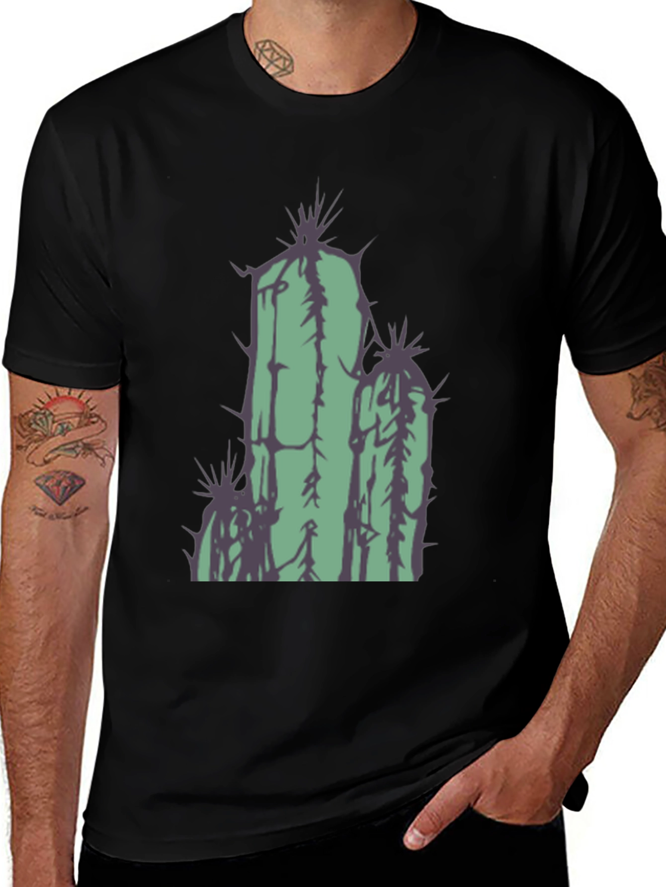 Variant 18 of Cactus Graphic Tee - Desert Style