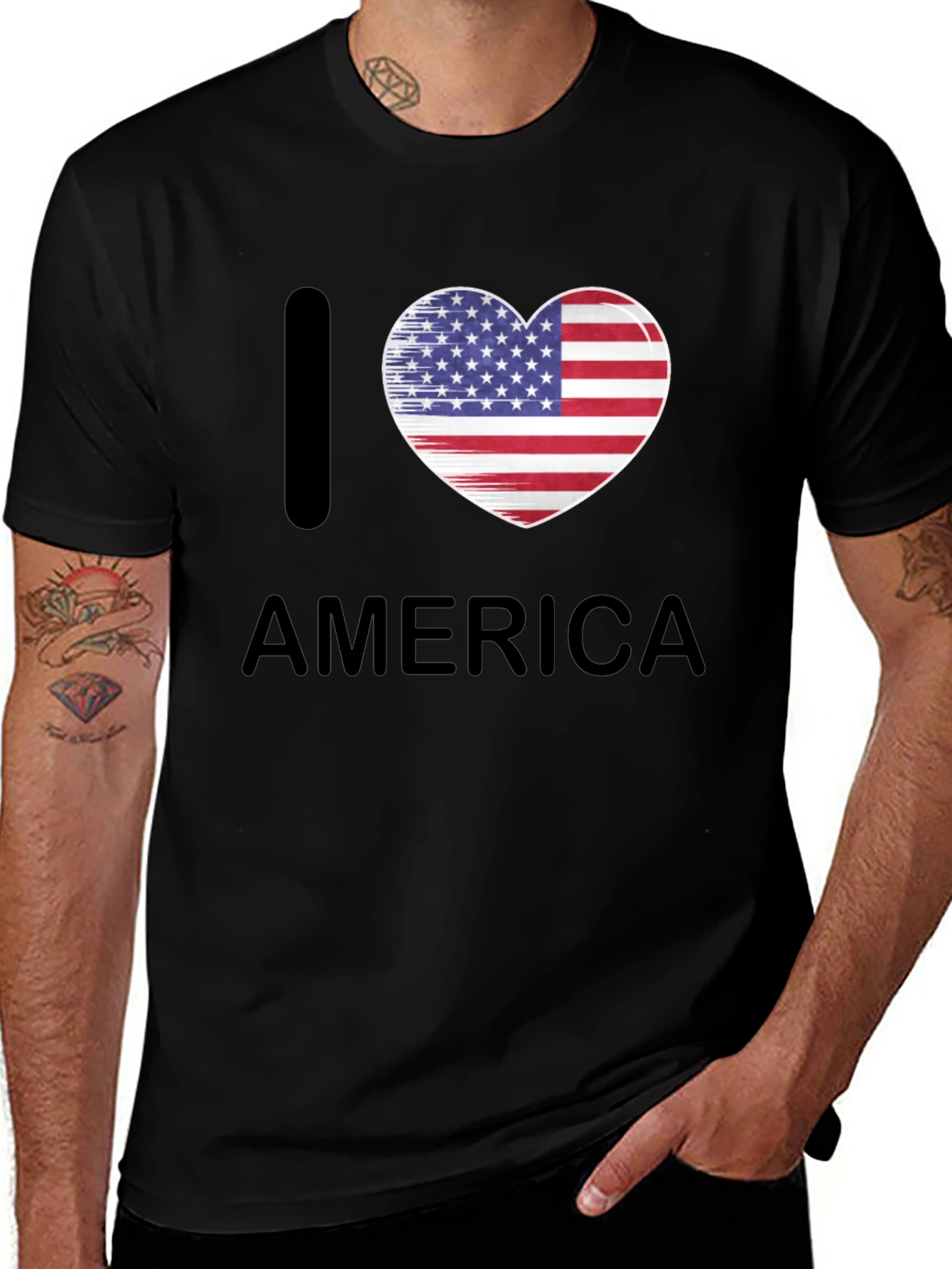 I Heart America Patriotic T-Shirt