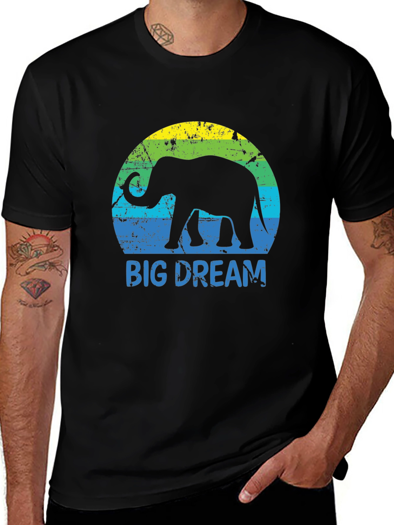Variant 15 of Big Dream Elephant Graphic Tee
