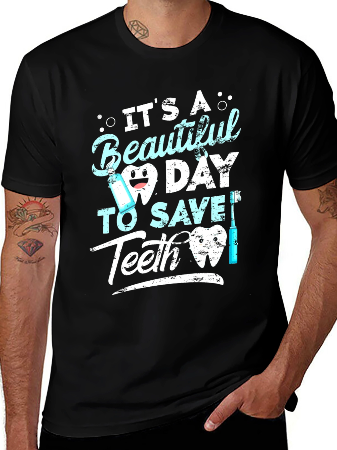Variant 16 of Beautiful Day to Save Teeth Graphic Tee