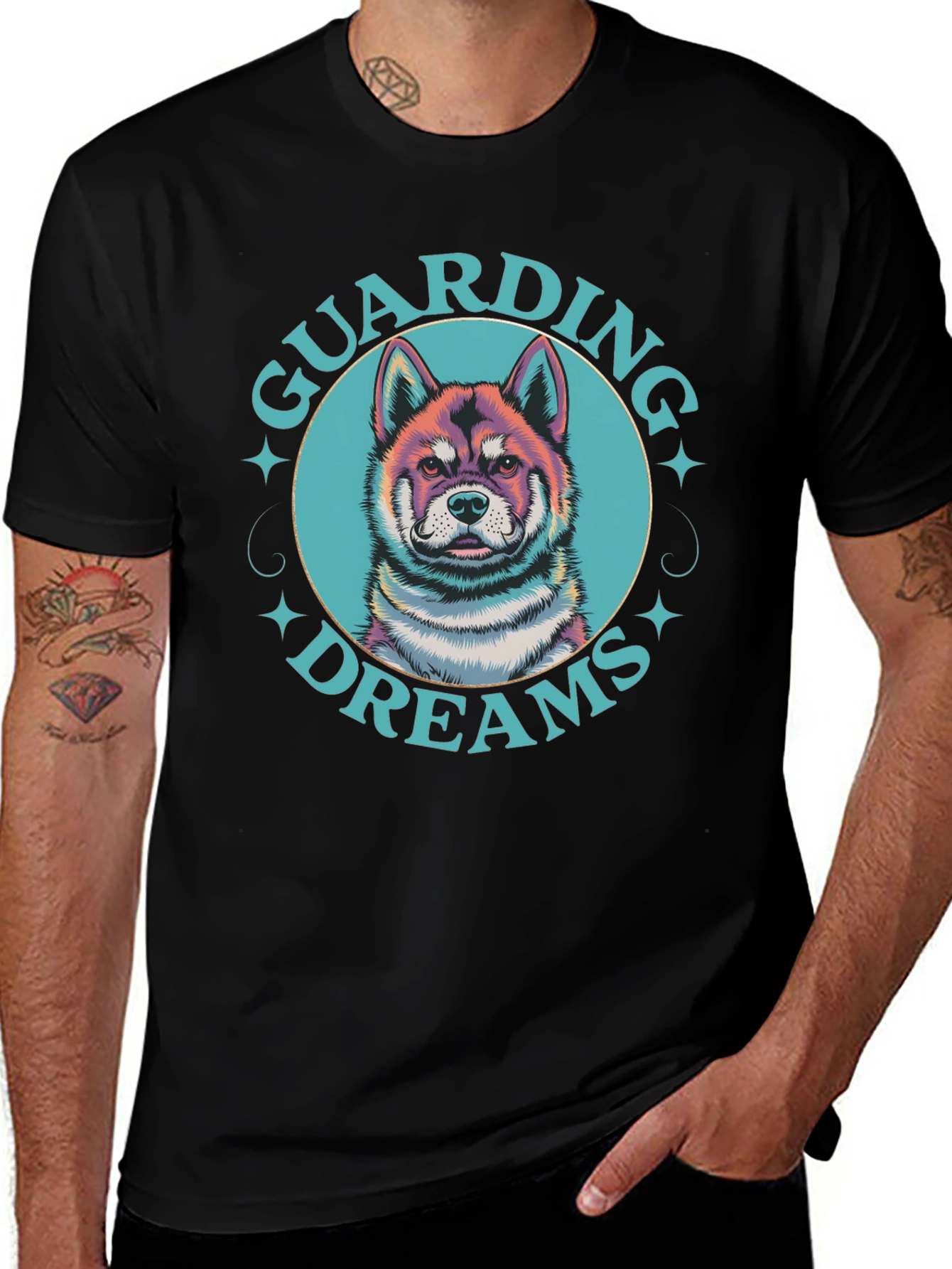 Variant 16 of Guarding Dreams Dog Graphic T-Shirt