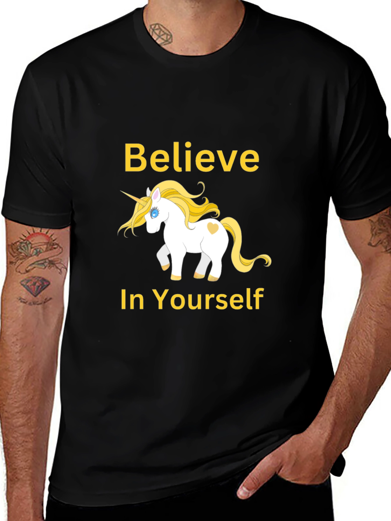 Variant 6 of Believe in Yourself Unicorn Graphic Tee