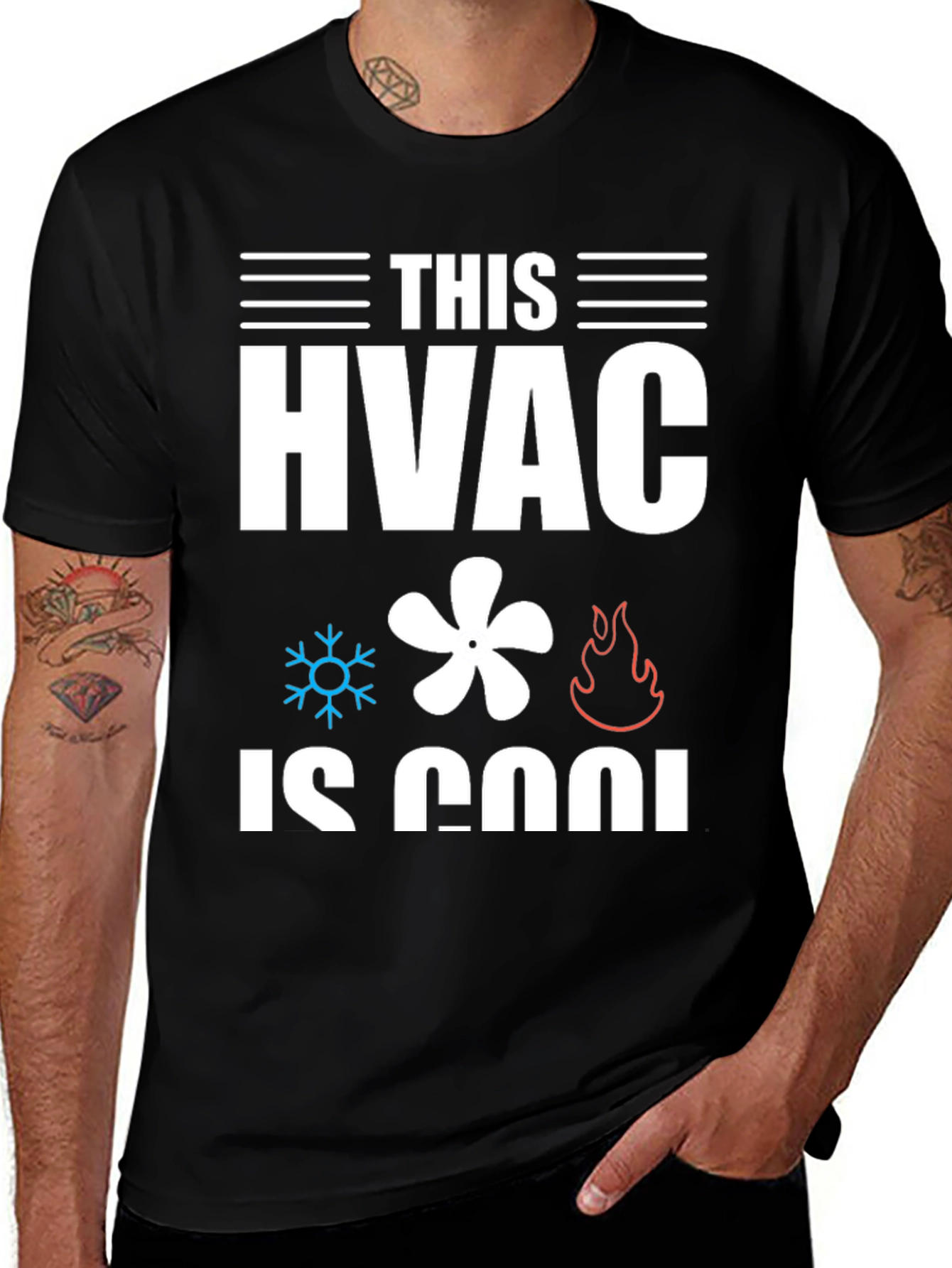 HVAC Is Cool Graphic T-Shirt