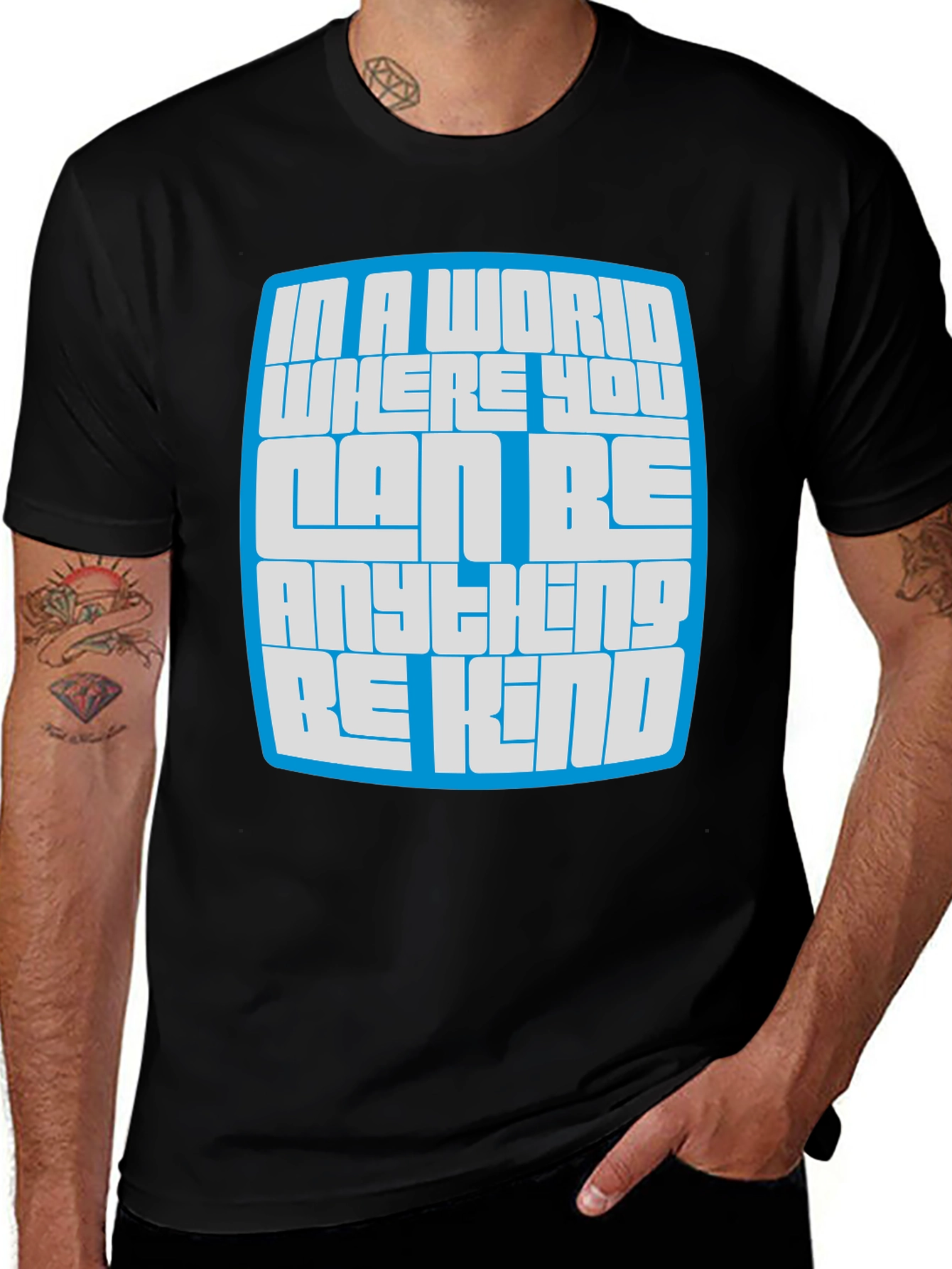 Variant 16 of In A World Be Kind Graphic Tee