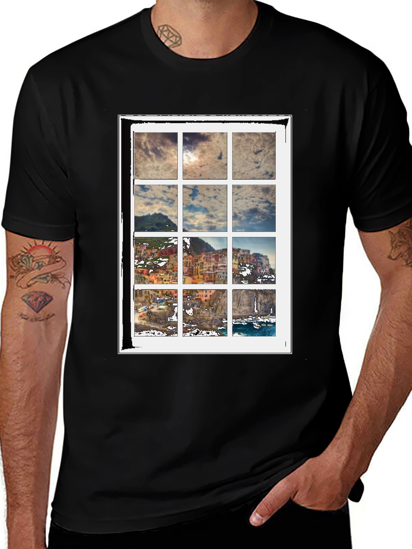 Variant 22 of Scenic View T-Shirt - Cinque Terre Inspired