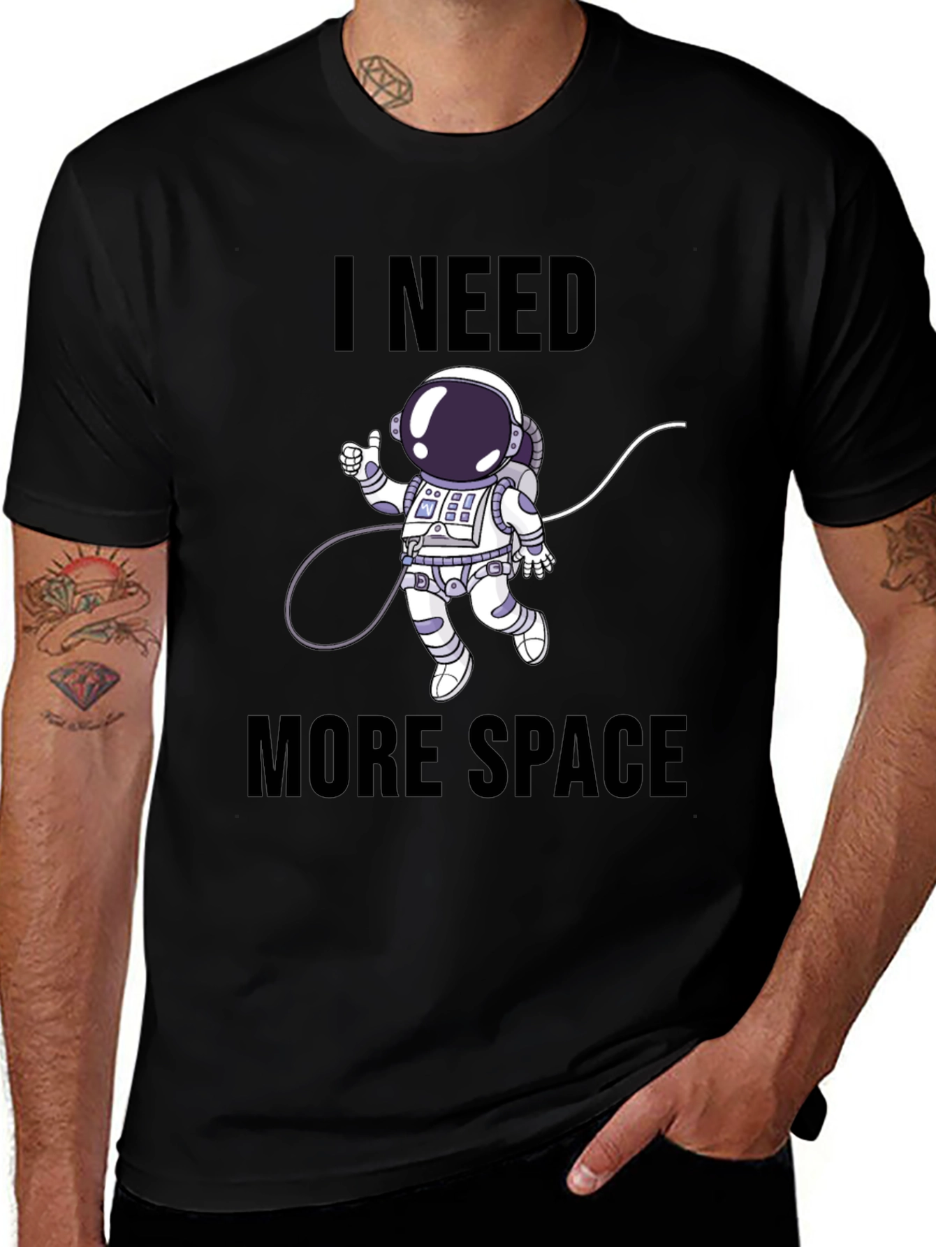 Variant 23 of I Need More Space Astronaut Graphic T-Shirt
