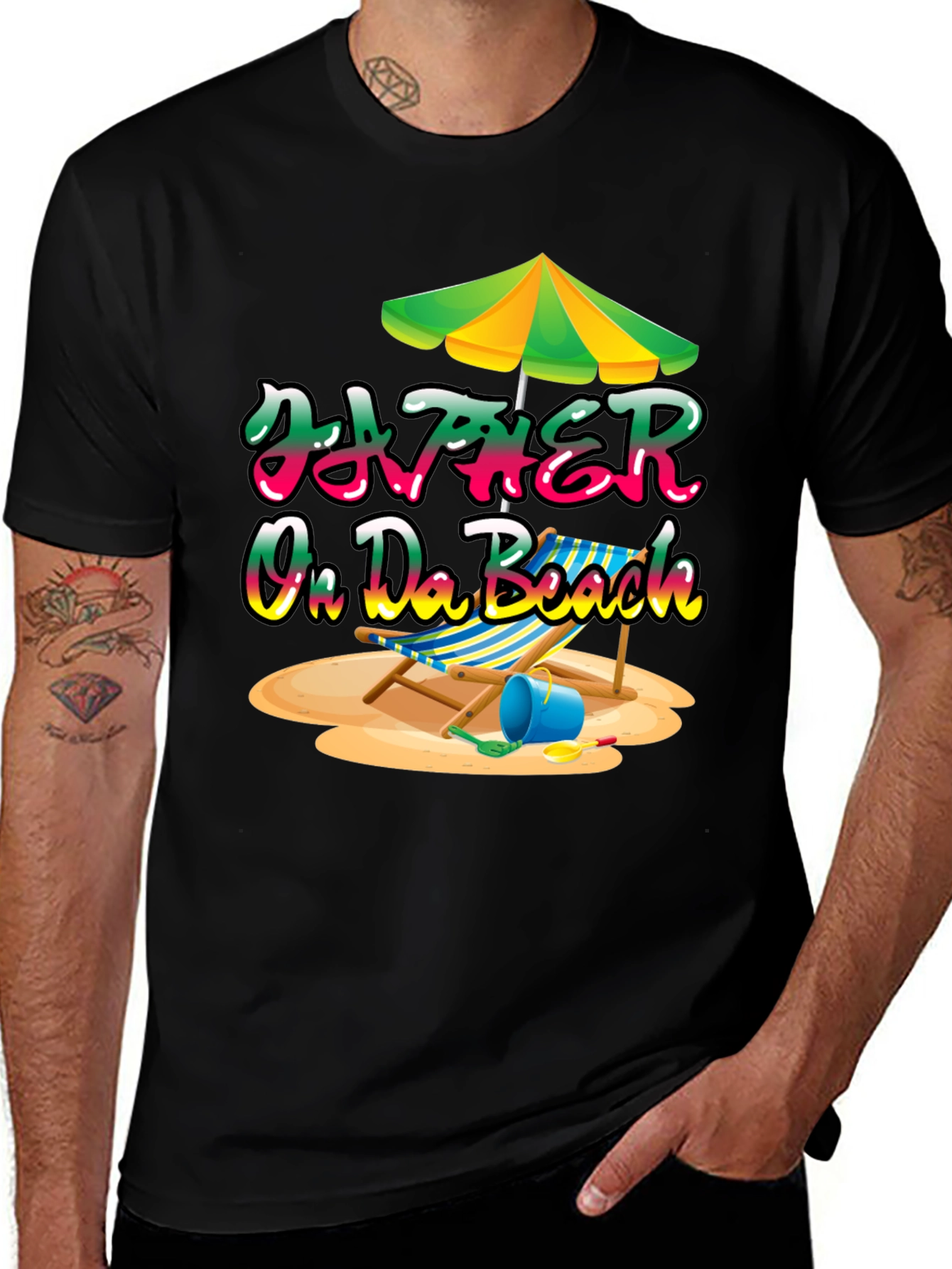 Variant 30 of Father On Da Beach T-Shirt